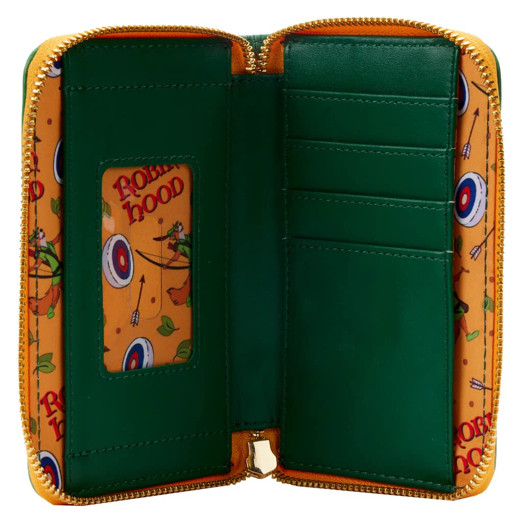 Disney Robin Hood Book Zip Around Wallet by Loungefly - Stylish & Compact for Everyday Use, Travel, and Disney Fans Collection