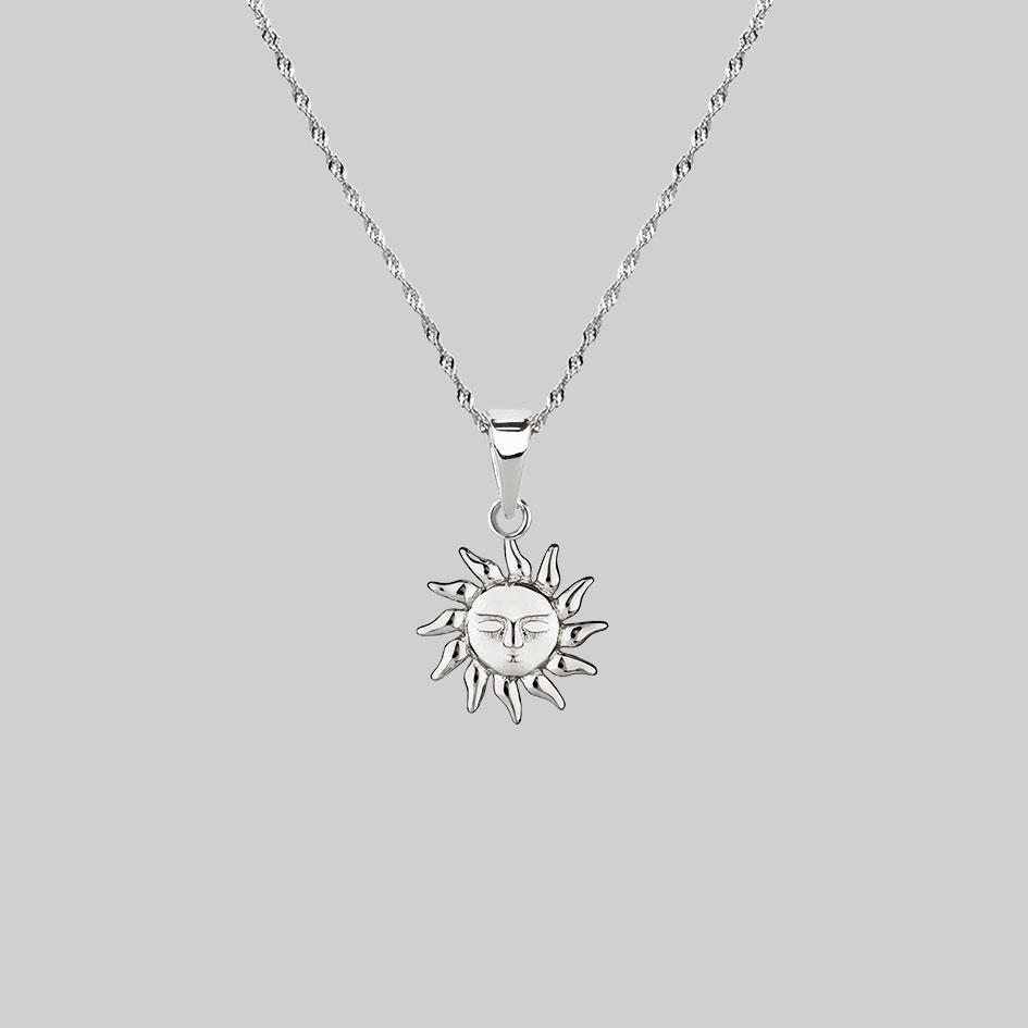 ELIN. Sun & Moon Layering Necklaces - Sterling Silver Dainty Pendant Necklace for Women, Perfect for Everyday Wear, Gift Giving & Boho Fashion