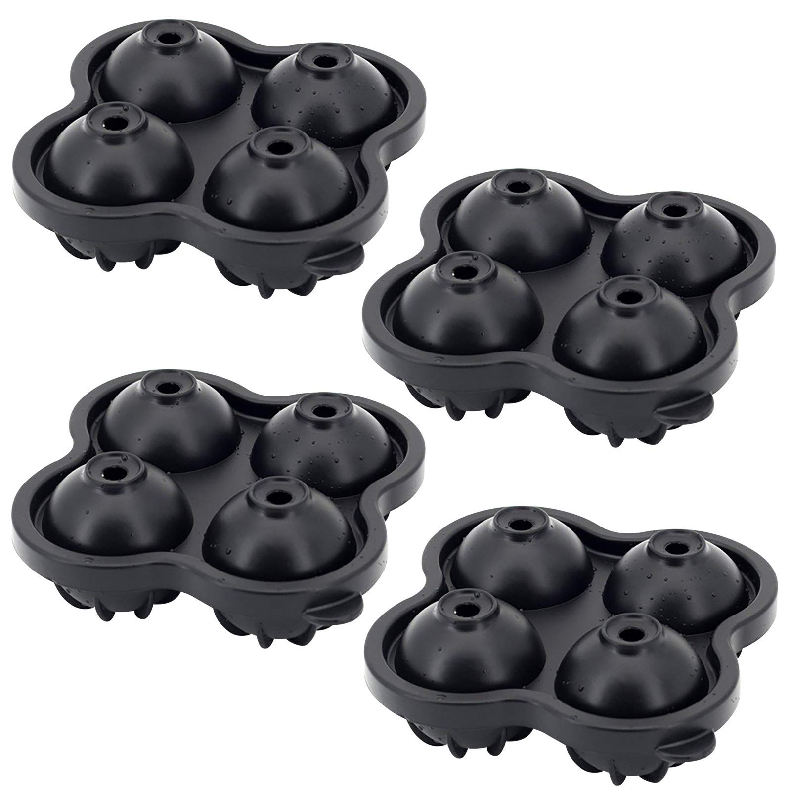Youngnet Silicone Ice Cube Tray - Basketball Shape Silicone Mold for Ice, Cake, Chocolate, Soap Making - Perfect for Kitchen, Patio, Lawn & Garden Decor - BPA Free, Flexible & Reusable (Size C)