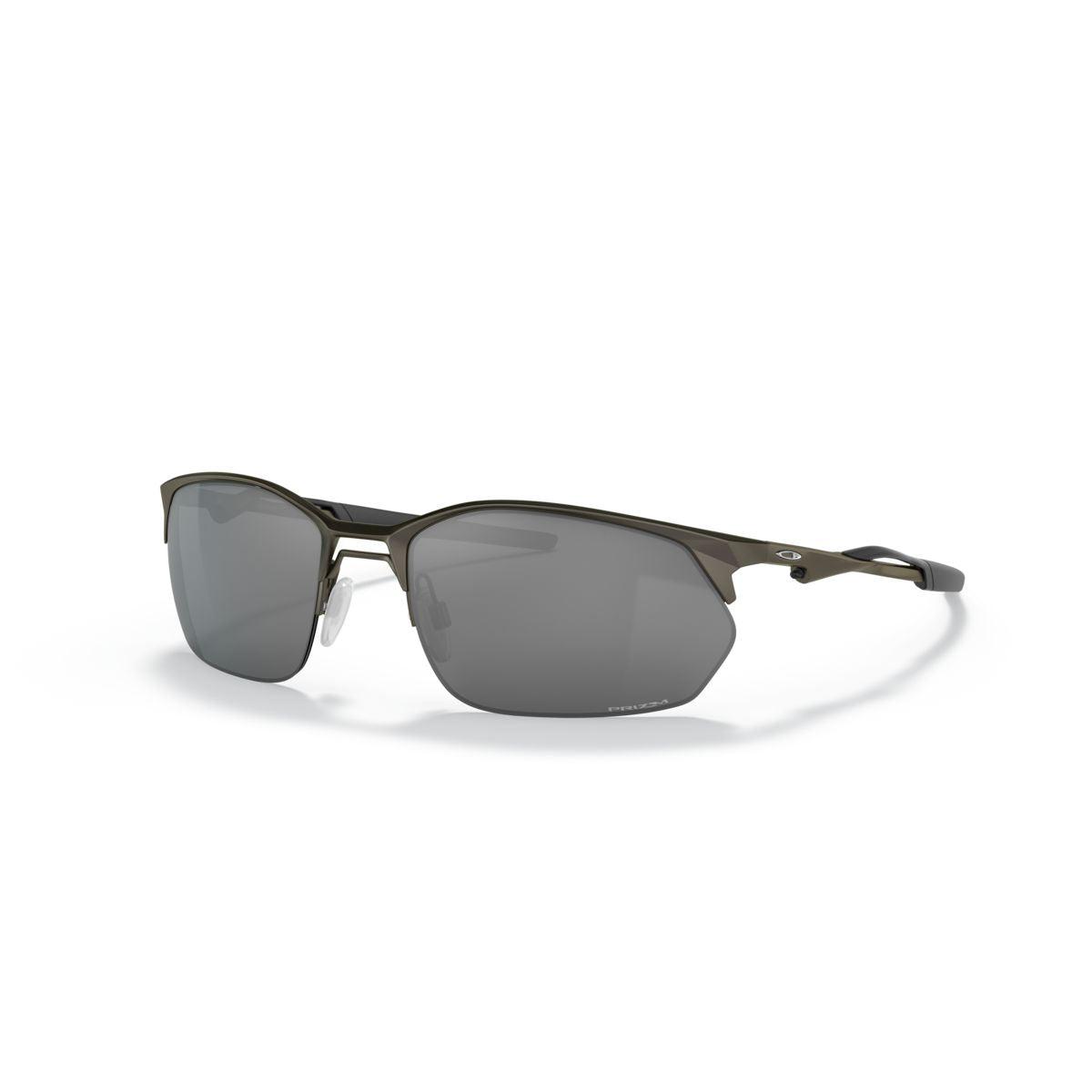 Oakley Wire Tap 2.0 Sunglasses Matte Gunmetal Frame with Prizm Black Lenses - Model 0OO4145 414502 - Perfect for Running, Cycling & Outdoor Sports