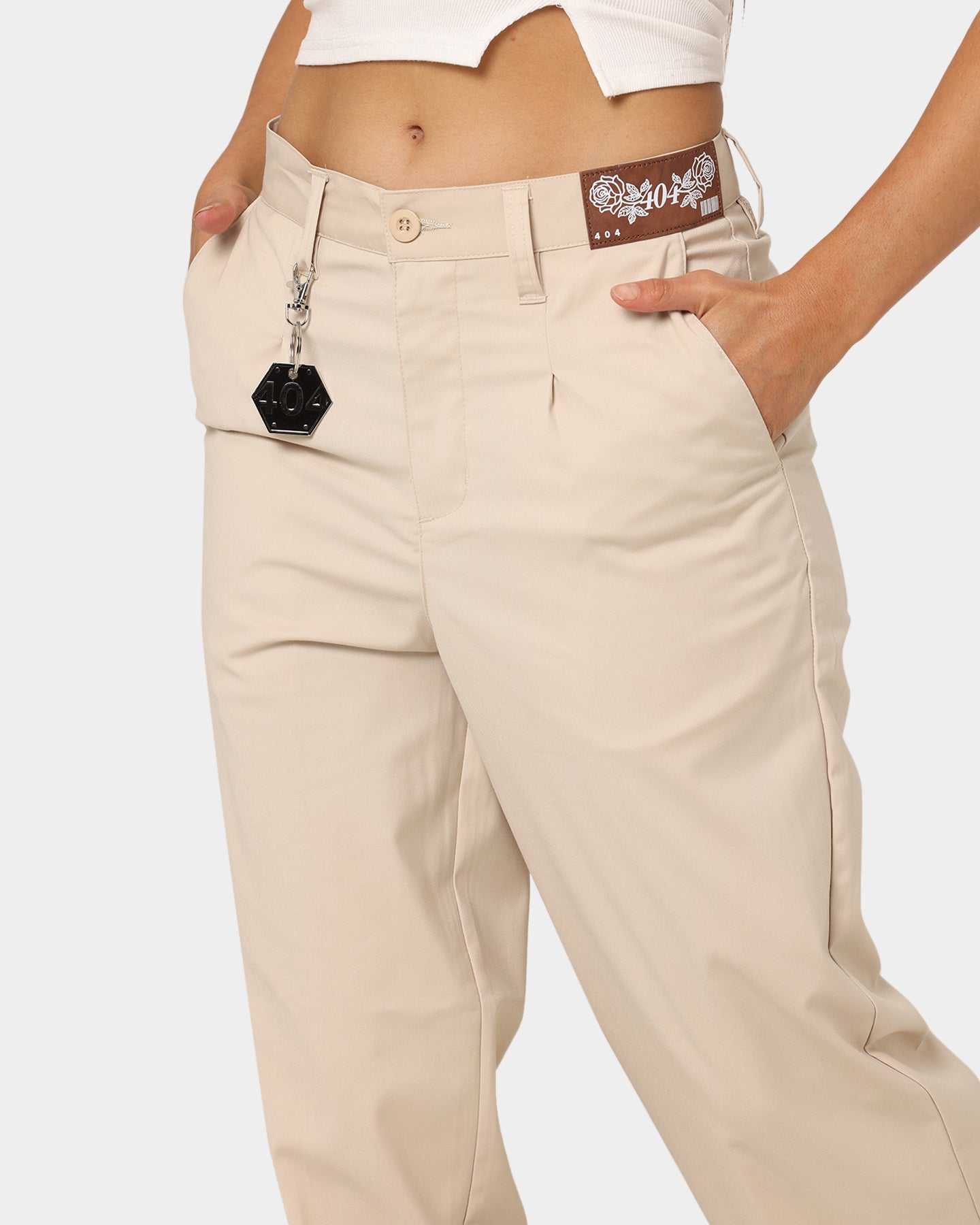 404 Liberty Baggy Trousers Sand - Comfortable Loose Fit Casual Pants for Men | Perfect for Streetwear, Hip Hop Fashion & Everyday Wear