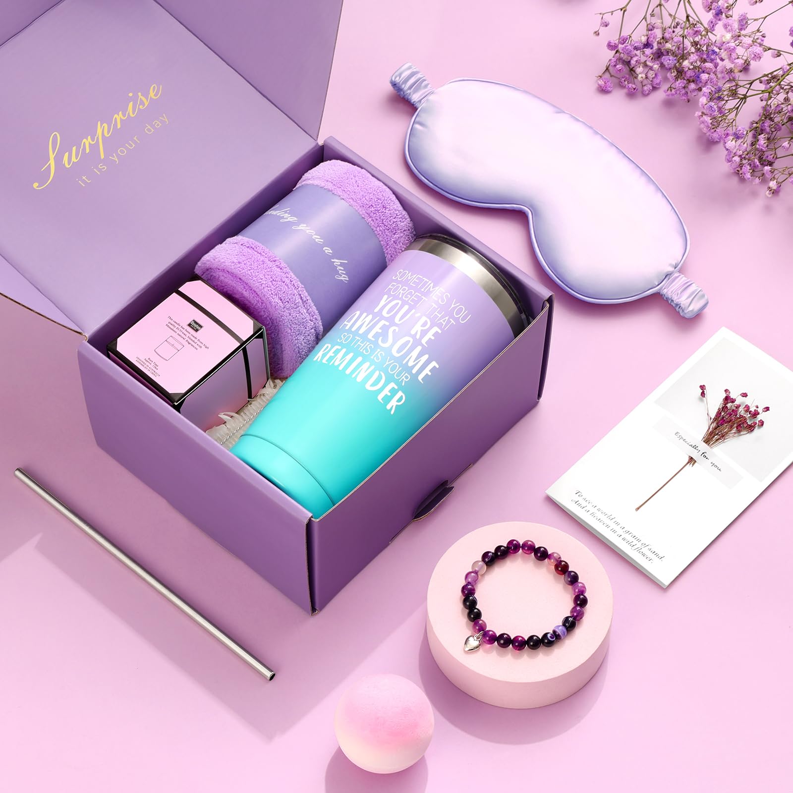 Unique Gift Box for Women - Birthday, Christmas & Mother's Day Presents | Thoughtful Gift Basket for Mom, Best Friend & Sister | Perfect for Special Occasions & Surprise Deliveries