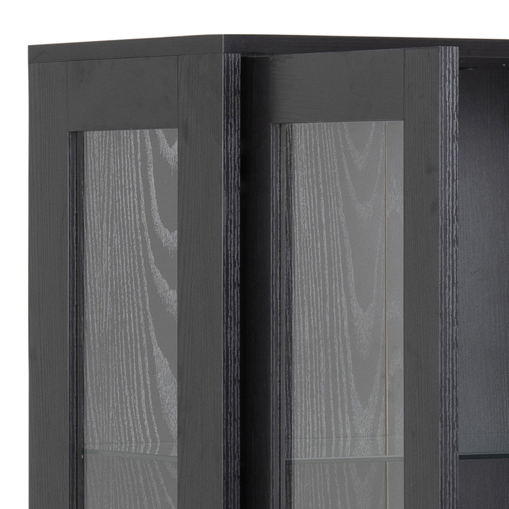 KREMAN 75cm Black Display Unit - Perfect for Retail Stores, Boutiques & Home Decor Showcases