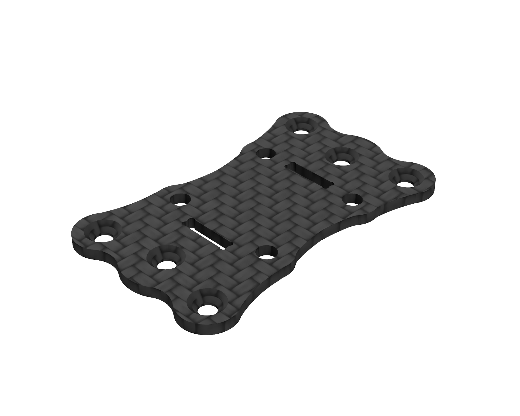 DinDrones Typhon V7 T700 Carbon Fiber Plates - High-Performance Drone Parts for FPV Racing & Aerial Photography