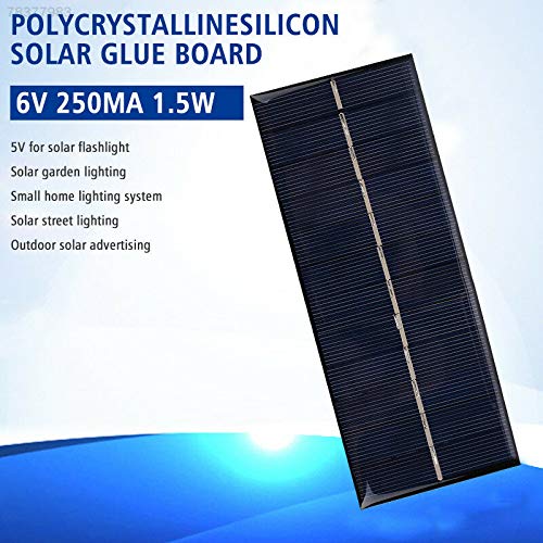 PRAV® F850 6V 1.5W Solar Panel Charger - High Efficiency Polysilicon DIY Solar Charger for Garden Lights, Outdoor Decor & Pathway Lighting