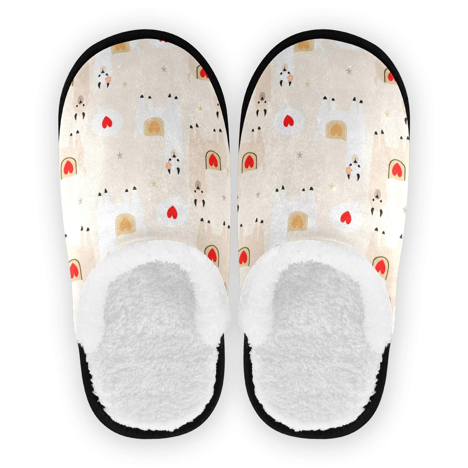 **Bolaz Cozy Non-Slip Llama Slippers for Women & Men - Warm House Slippers for Home, Travel, Spa & Hotel Comfort**