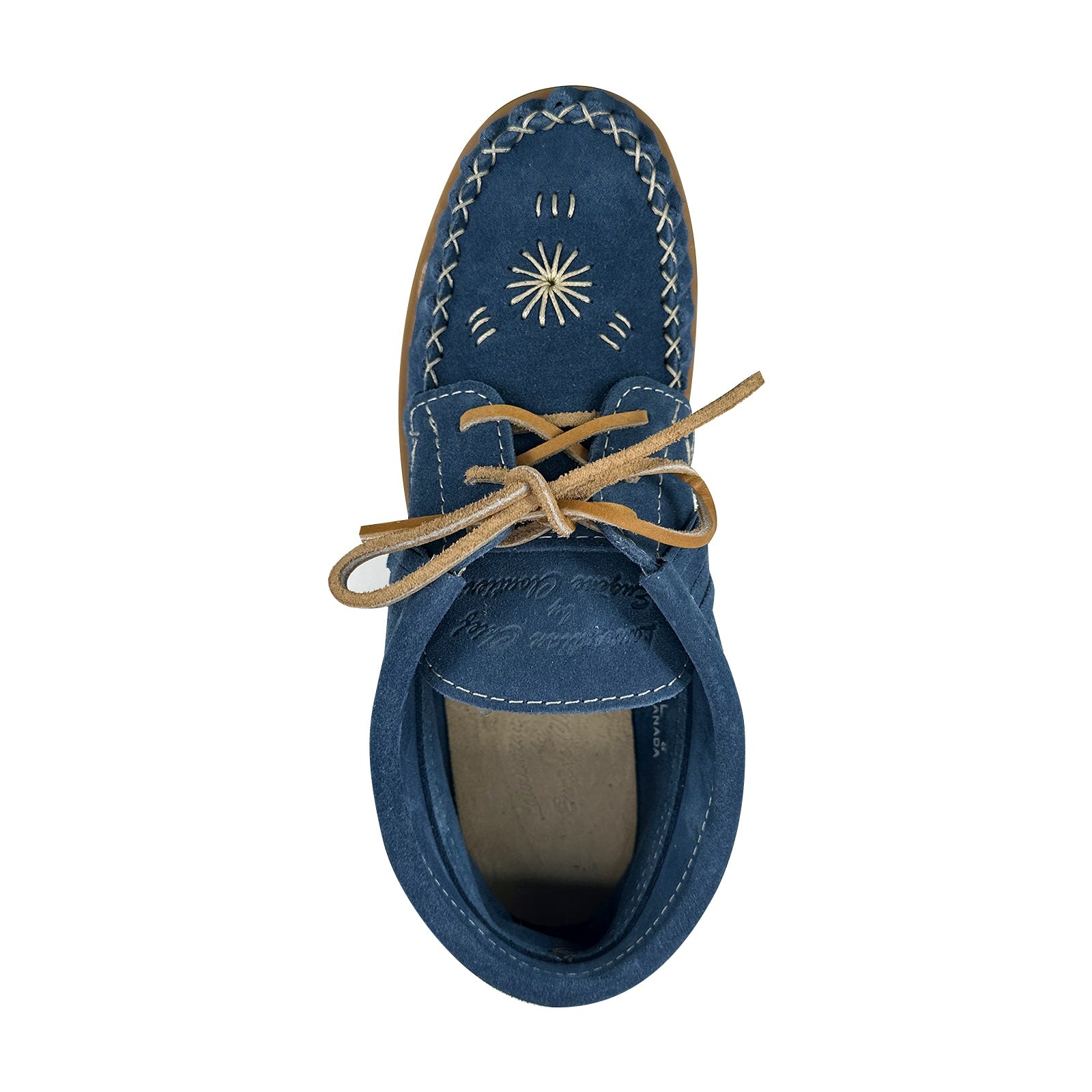 Women's Comfortable Blue Suede Moccasins with Crepe Sole - Soft Slip-On Loafers for Casual Wear, Office & Travel