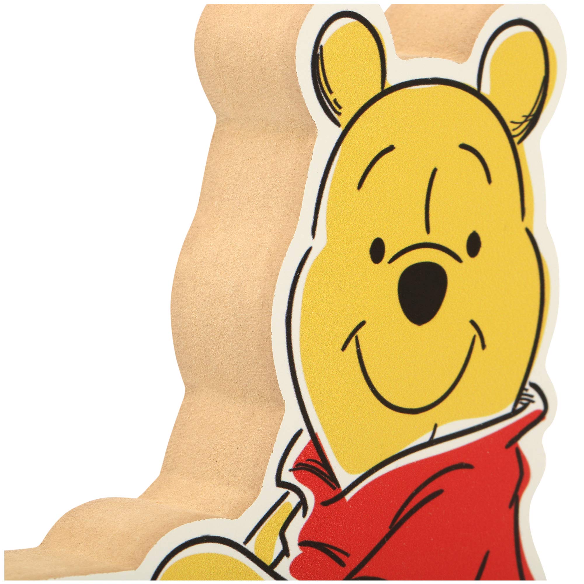 Disney Winnie the Pooh & Honey Pot Wooden Shelf Decor - Cute Kids Room, Nursery & Playroom Decoration - Perfect for Bookshelves, Dressers & Wall Display