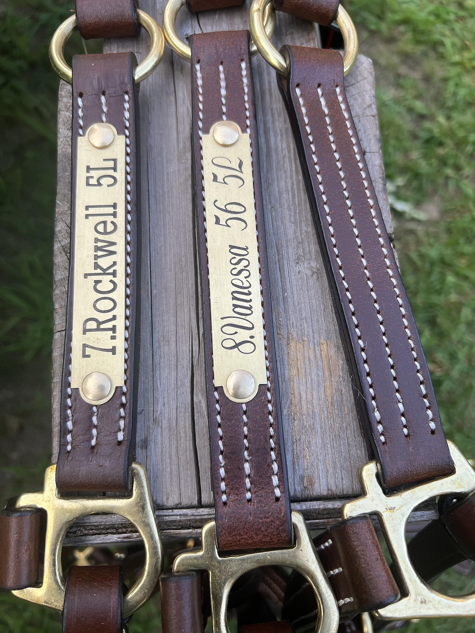 Custom Engraved Leather Horse Halter with Padded Design - Personalized Name Plate for Comfort & Style - Perfect for Training, Shows & Riding