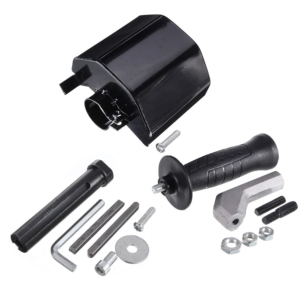 M10/M14 Angle Grinder Adapter Kit - Handheld Linear Polisher Accessory with Protective Cover for Metal, Wood & Stone Polishing (Color: Handle) - Perfect for DIY, Construction & Auto Detailing