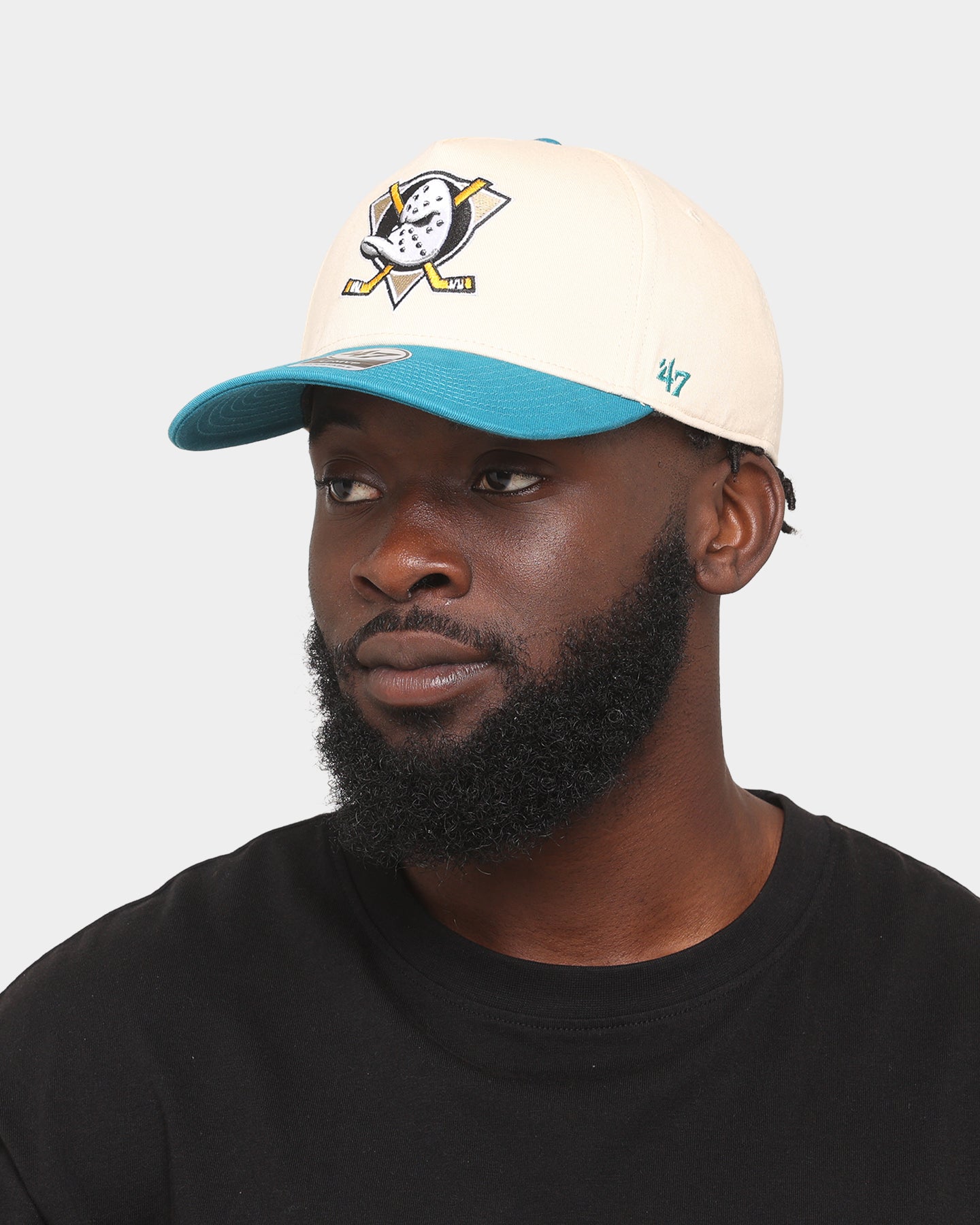 47 Brand Anaheim Ducks 'Ducks' Legend Replica '47 MVP DT Snapback Hat - Adjustable Snapback Cap for Men & Women - Perfect for Hockey Games, Sports Events and Casual Wear