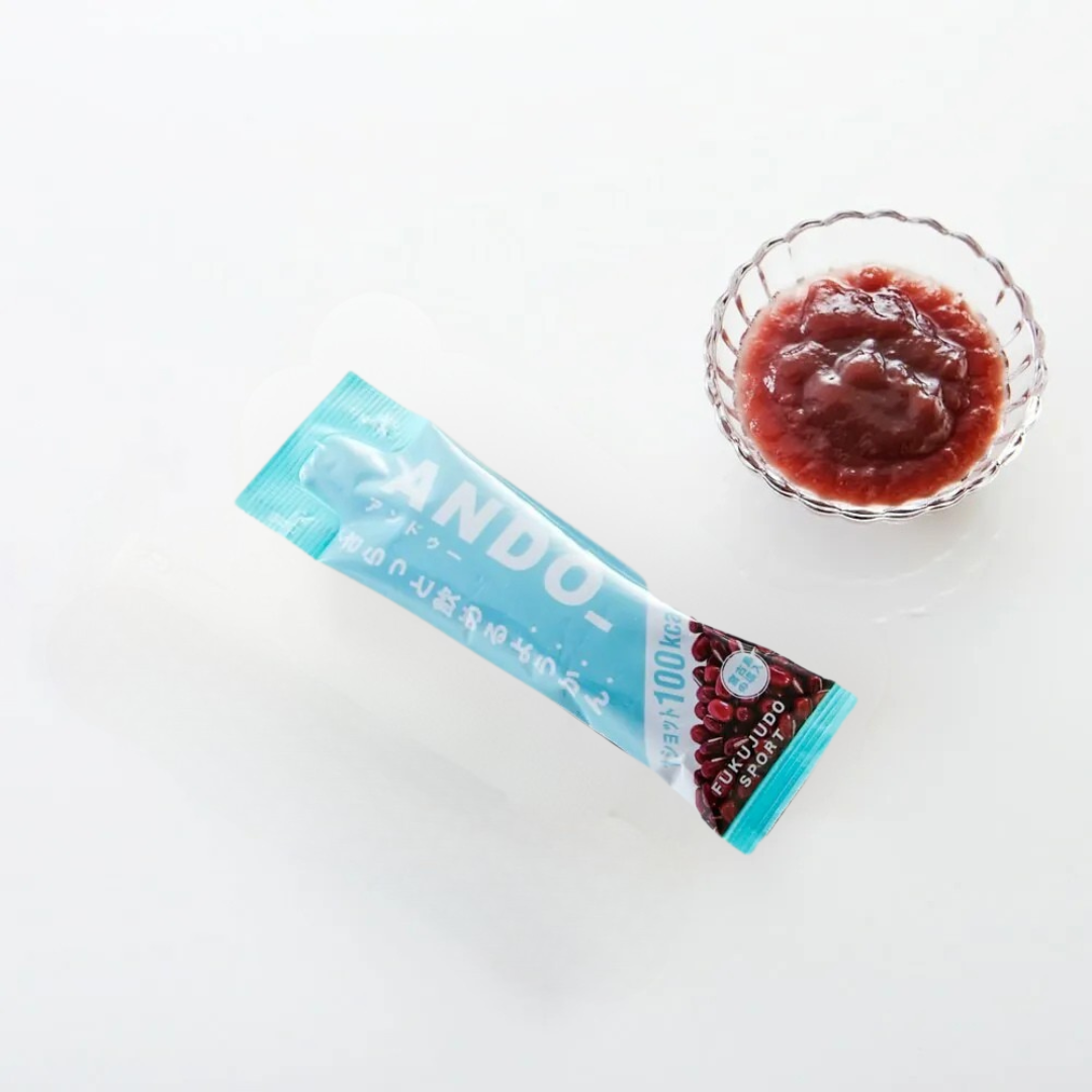 ANDO Sports Yokan - Premium Japanese Sweet Red Bean Jelly Snack for Energy Boost | Perfect for Hiking, Workouts & Healthy On-the-Go Snacking