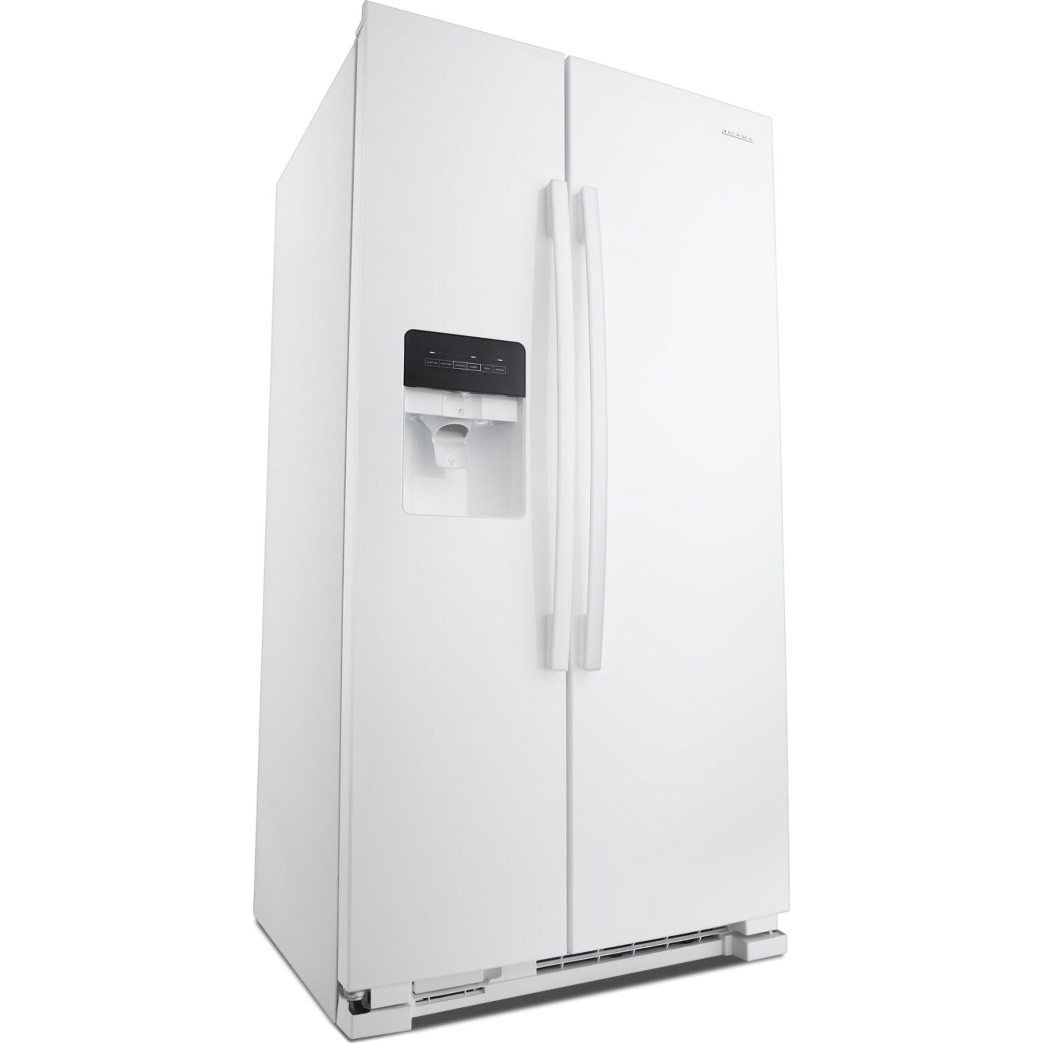 Amana Side by Side Refrigerator (ASI2175GRW) - 25.6 Cu. Ft. Energy Star White Fridge with Ice Maker & Water Dispenser - Perfect for Large Families & Open Kitchen Designs