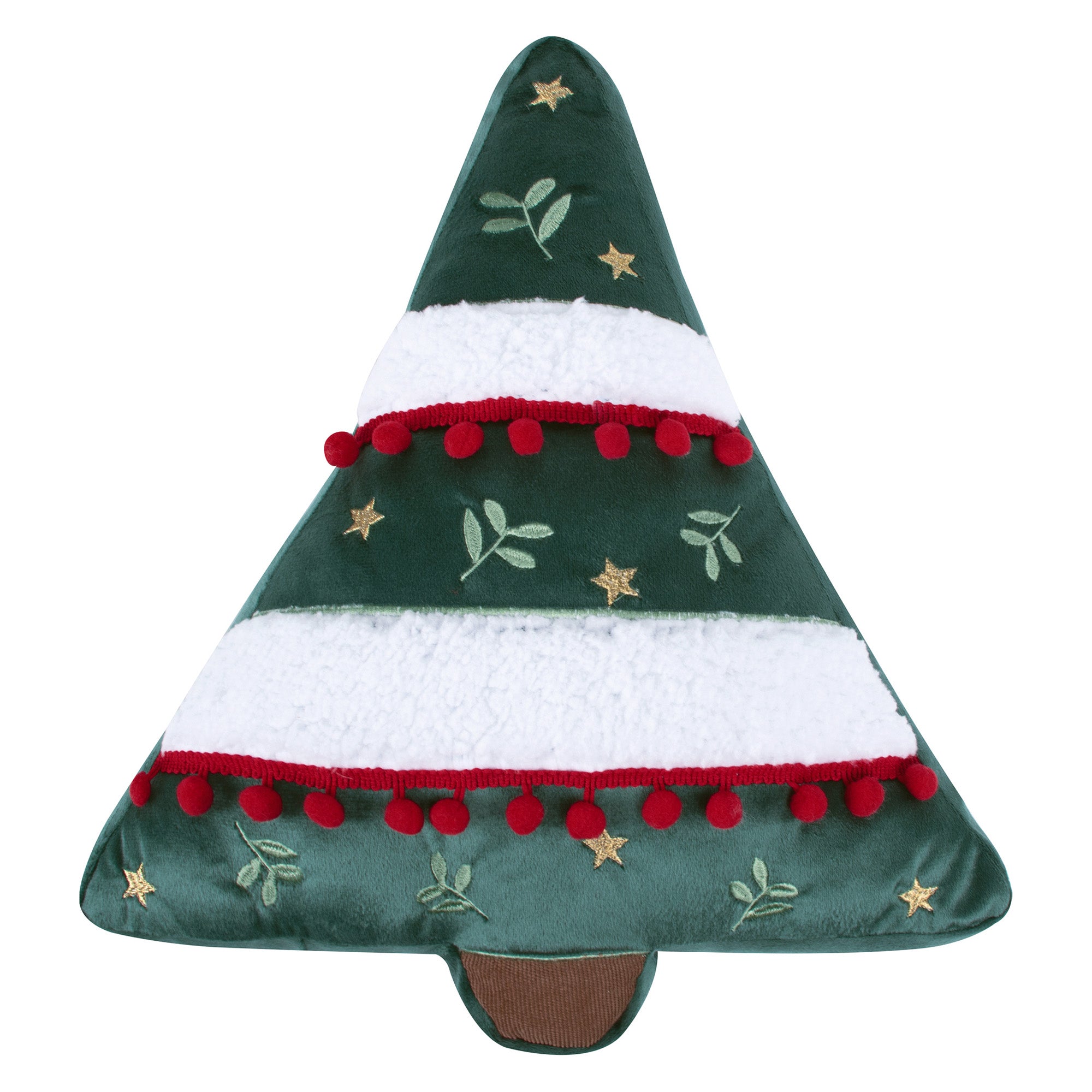 Festive Christmas Tree Shaped Decorative Pillow - Soft Holiday Home Decor for Sofa, Bed & Seasonal Celebrations