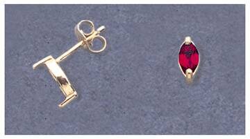 Premium 14K Gold or Sterling Silver Marquise Earring Settings (Set of 2) - 4x3mm & 6x3mm - Handcrafted in USA - Perfect for Bridal Jewelry, Gift Giving & Special Occasions