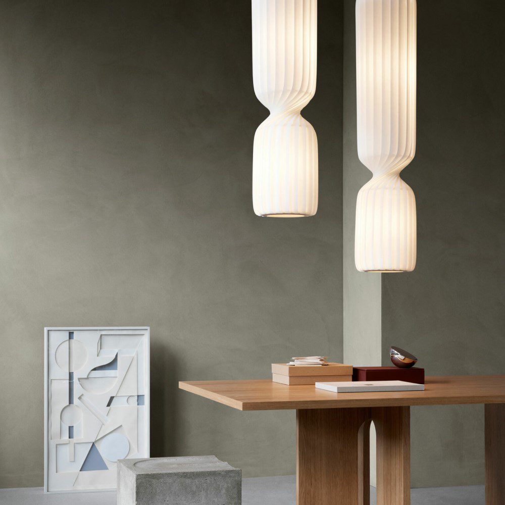 TOM ROSSAU TR41 Pendant Light – White PC/Non-Woven Fabric, 3 Sizes Available – Perfect for Dining Room, Kitchen Island & Modern Home Decor