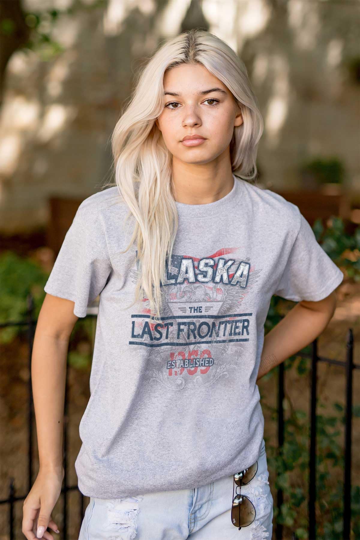 Alaska USA State Motto Graphic T-Shirt for Men & Women - Casual Wear, Travel & Outdoor Activities