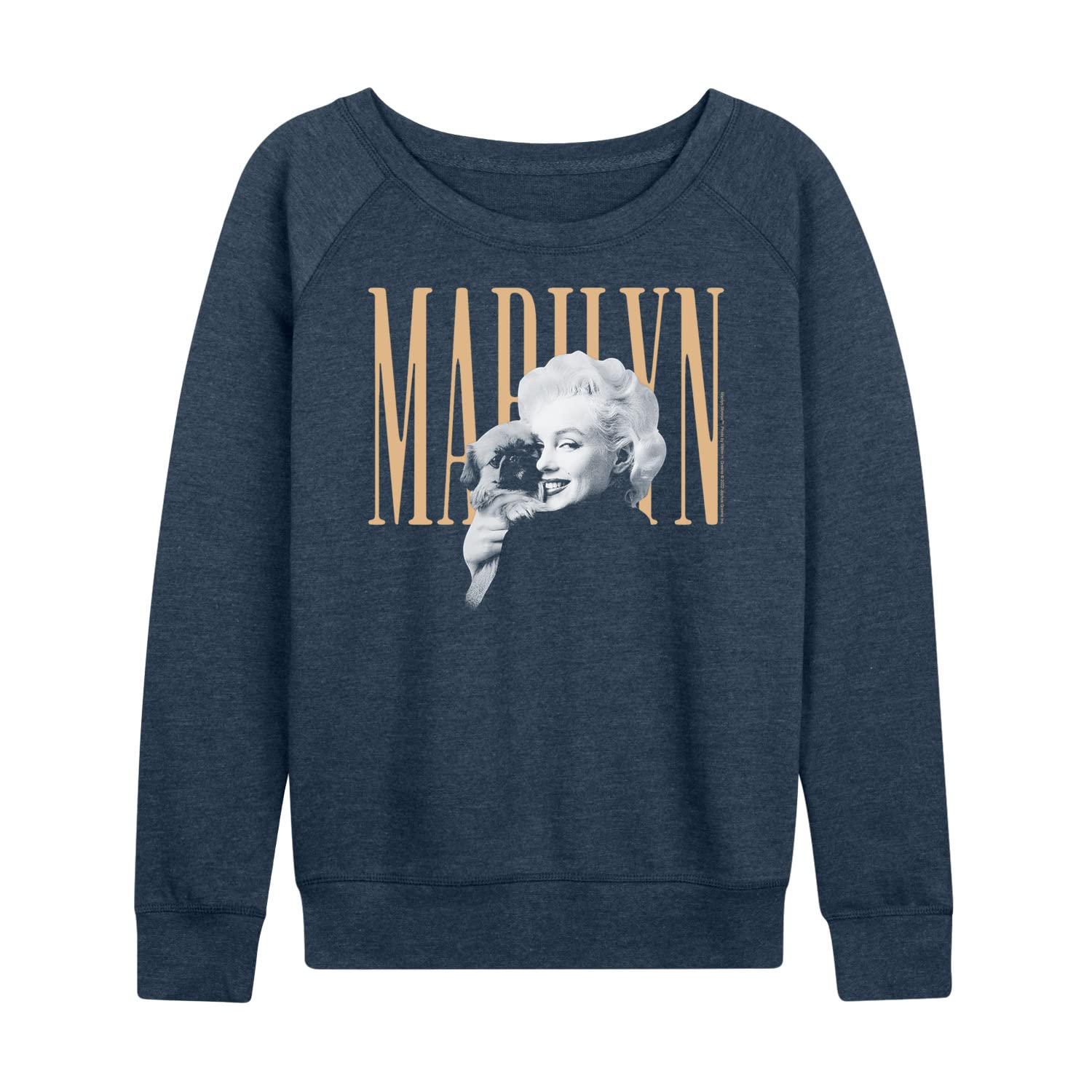 HYBRID APPAREL Marilyn Monroe Women's Lightweight French Terry Pullover Hoodie - Vintage Celebrity Sweatshirt for Casual Wear, Lounge & Street Style