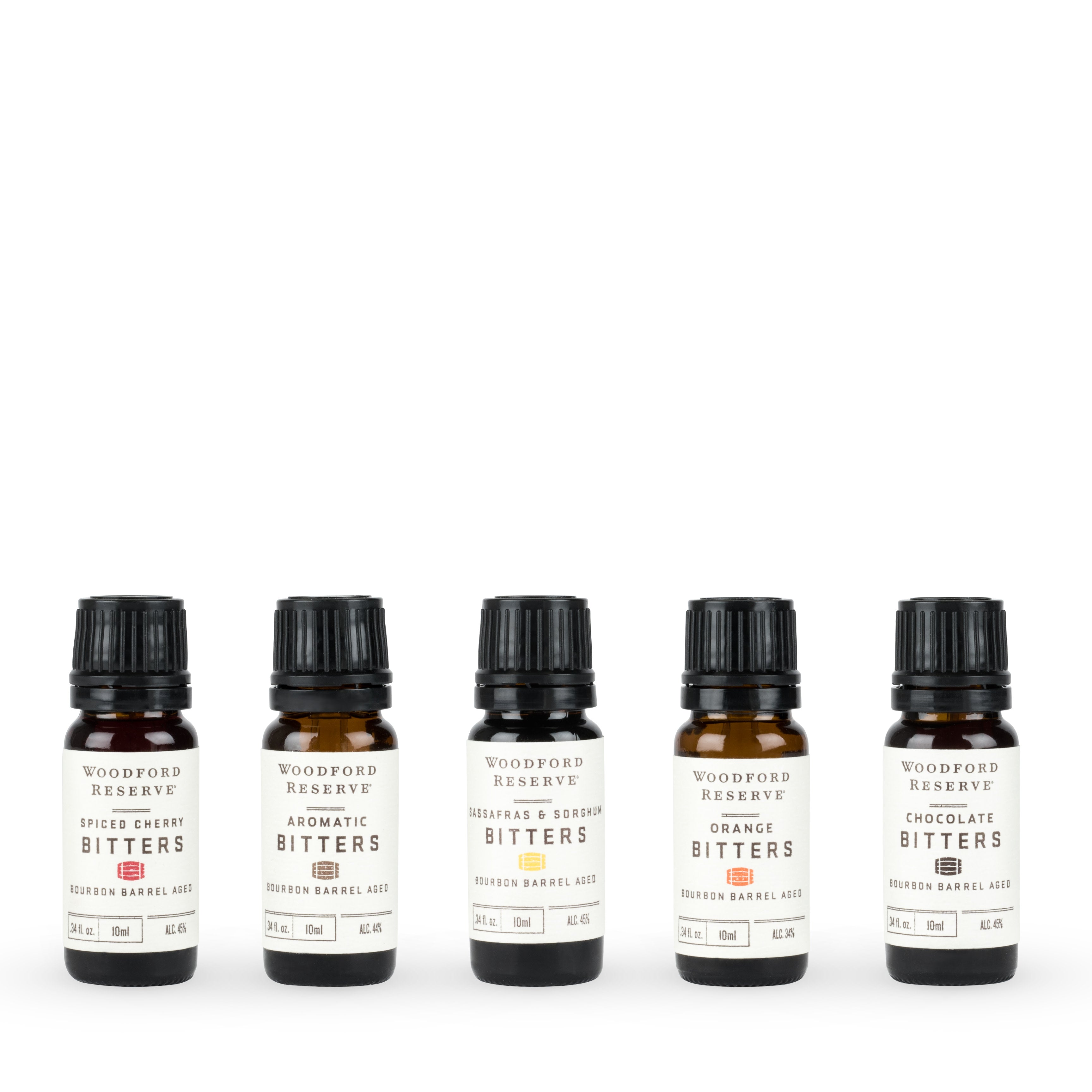 Woodford Reserve Bitters Gift Pack - Set of 5 Premium Cocktail Bitters for Old Fashioned, Manhattan & Whiskey Drinks | Perfect Bartender & Home Mixology Gift