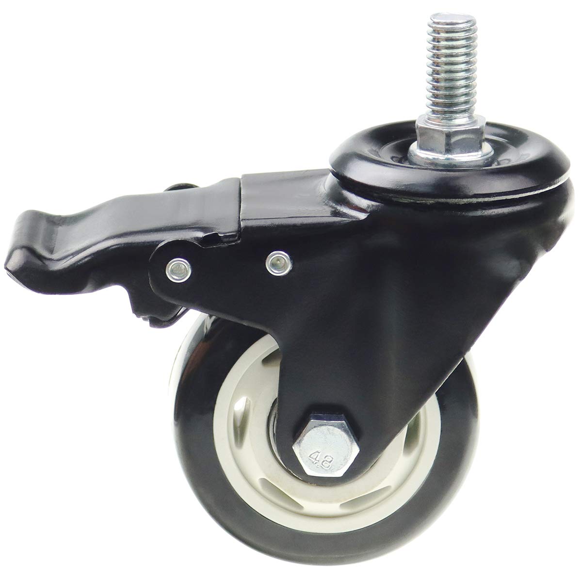 DICASAL 3 Inch Swivel Stem Casters with 1/2