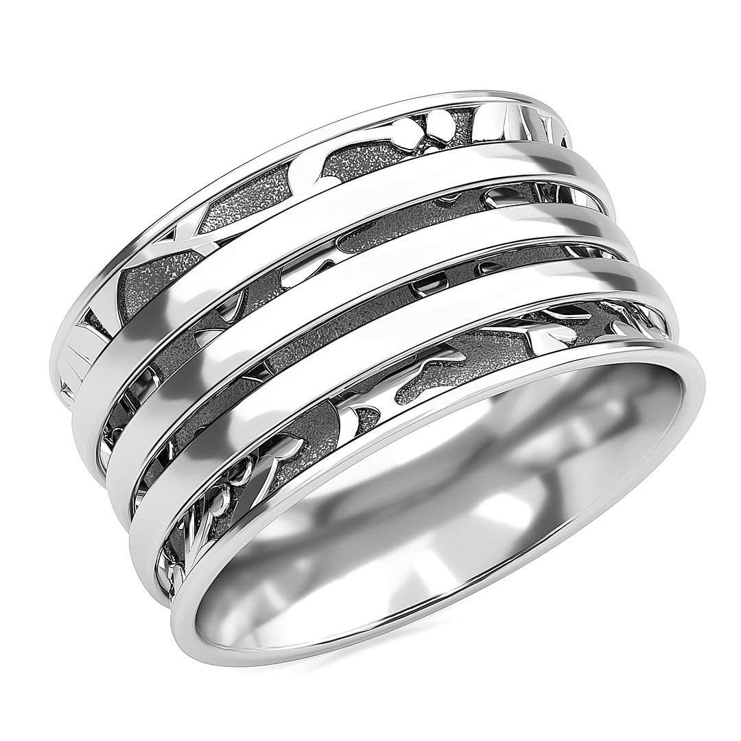 925 Sterling Silver Spinner Ring for Women - Elegant Mother's Jewelry Gift for Birthday, Anniversary & Special Occasions | Perfect for Daily Wear, Stacking & Thoughtful Gifting