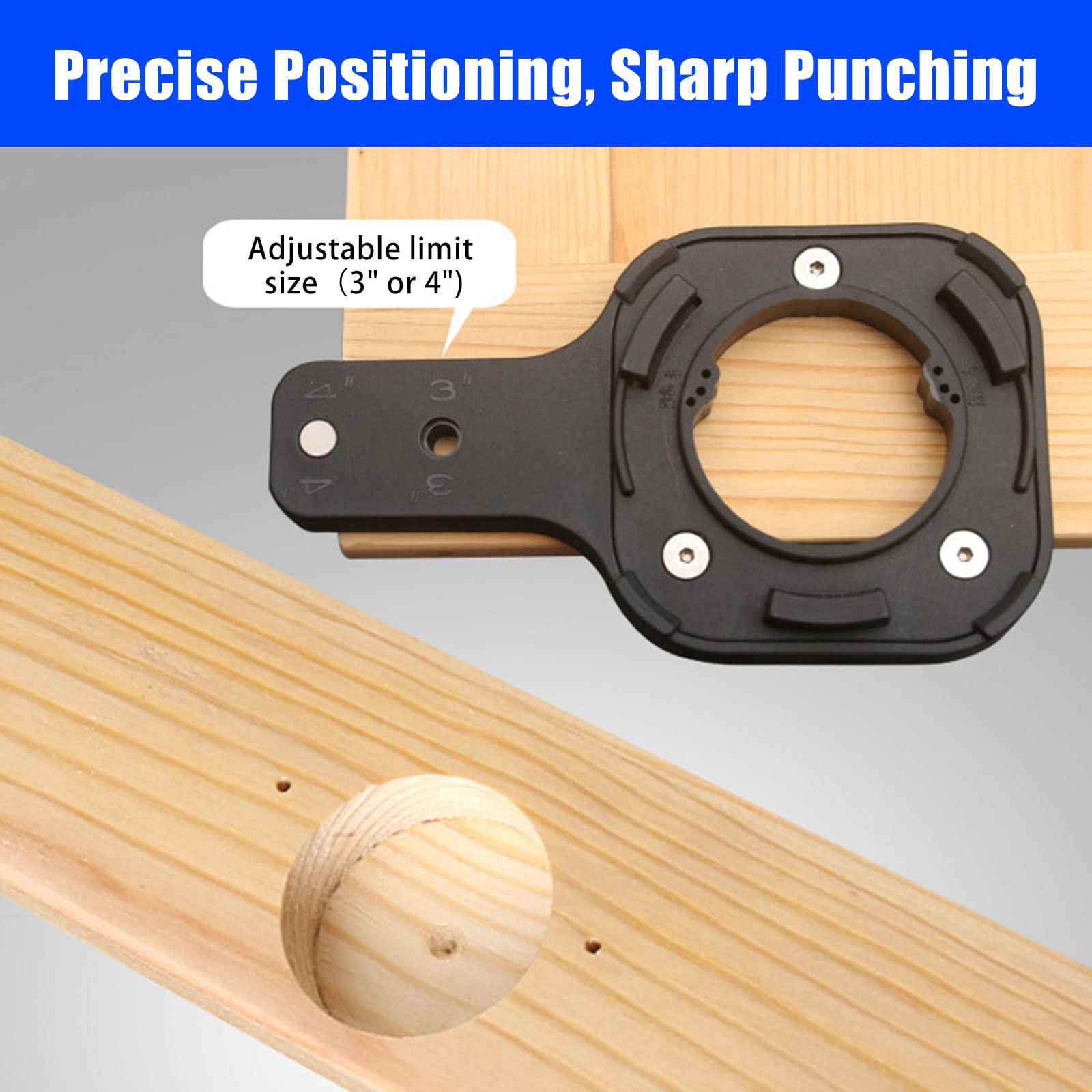 35mm Adjustable Concealed Hinge Jig with Clamp - Precision Woodworking Tool for Cabinet Door Hinges | Drilling Guide & Hole Locator | Perfect for Cabinet Installation, Furniture Making & DIY Home Projects
