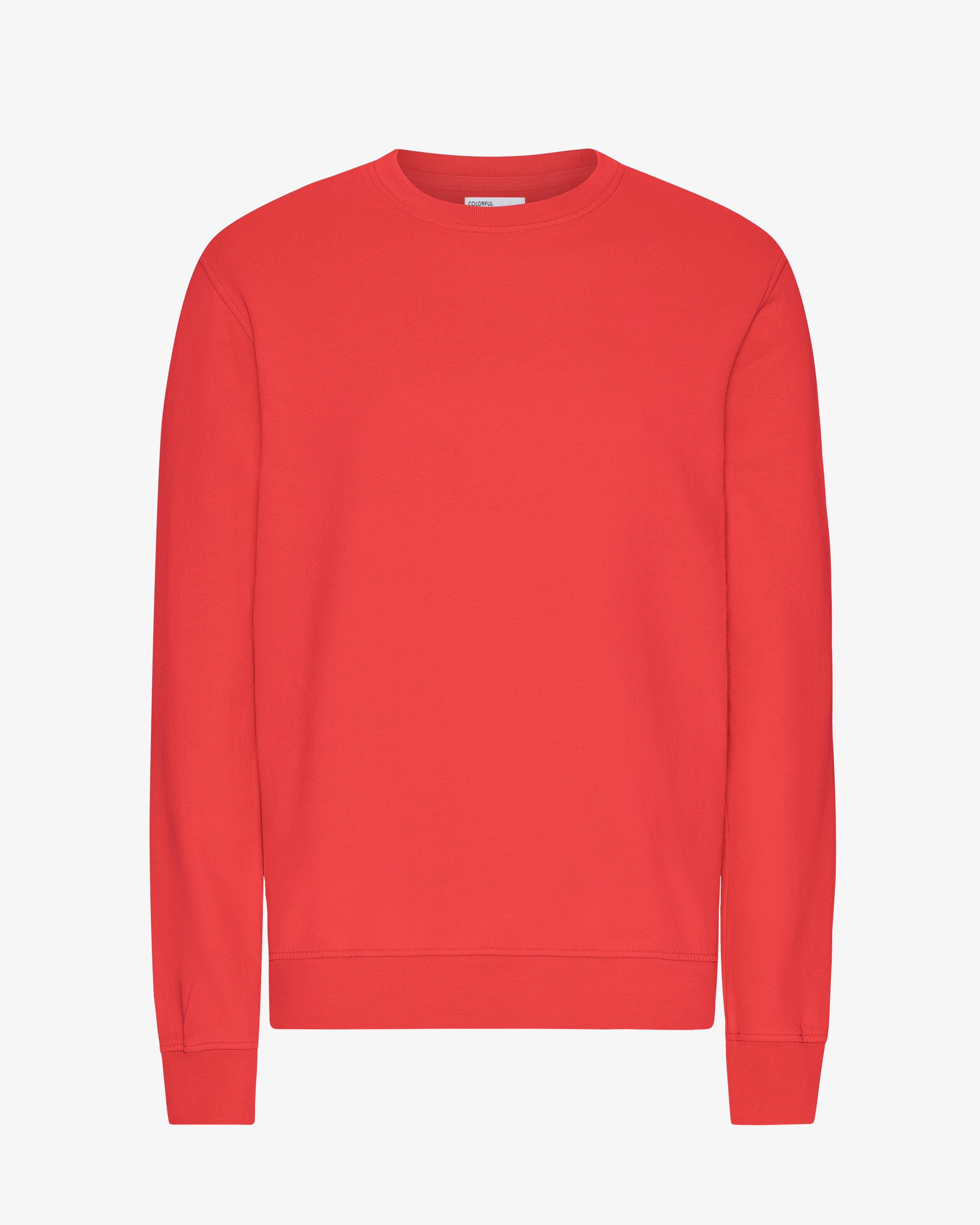 Classic Organic Cotton Crew Neck T-Shirt - Red Tangerine Color | Comfortable Casual Wear for Men & Women | Perfect for Everyday Outfits, Lounge Wear and Summer Fashion