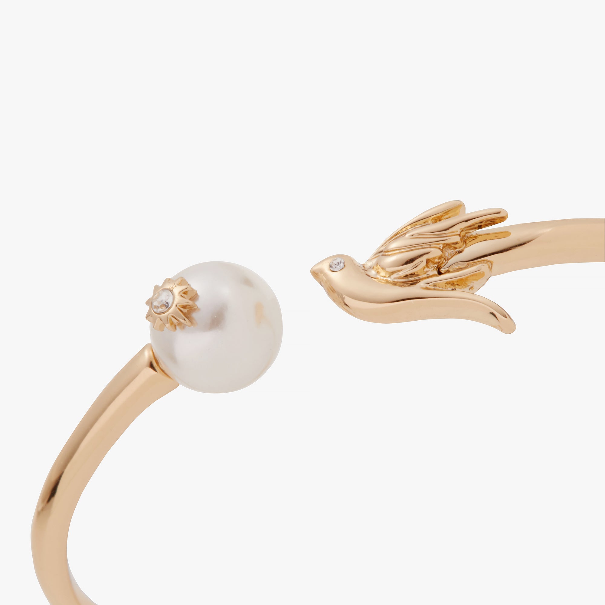 Elegant Bird & Pearl Cuff Bracelet for Women - Vintage Inspired Jewelry for Parties, Weddings & Special Occasions