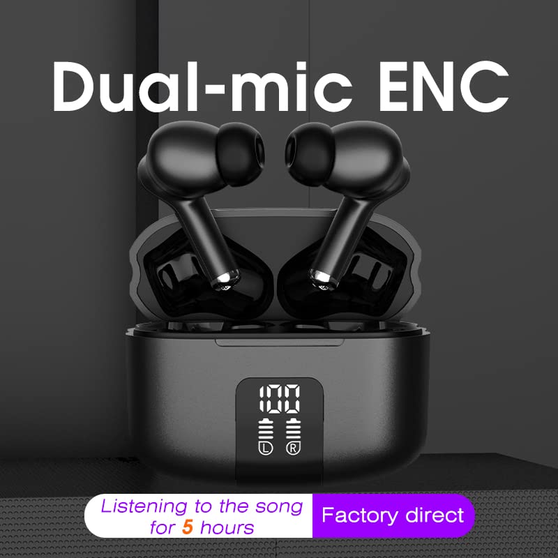 Leoxol Wireless Earbuds Bluetooth 5.3 with ANC, 36H Playtime - Perfect for Workouts & Commuting