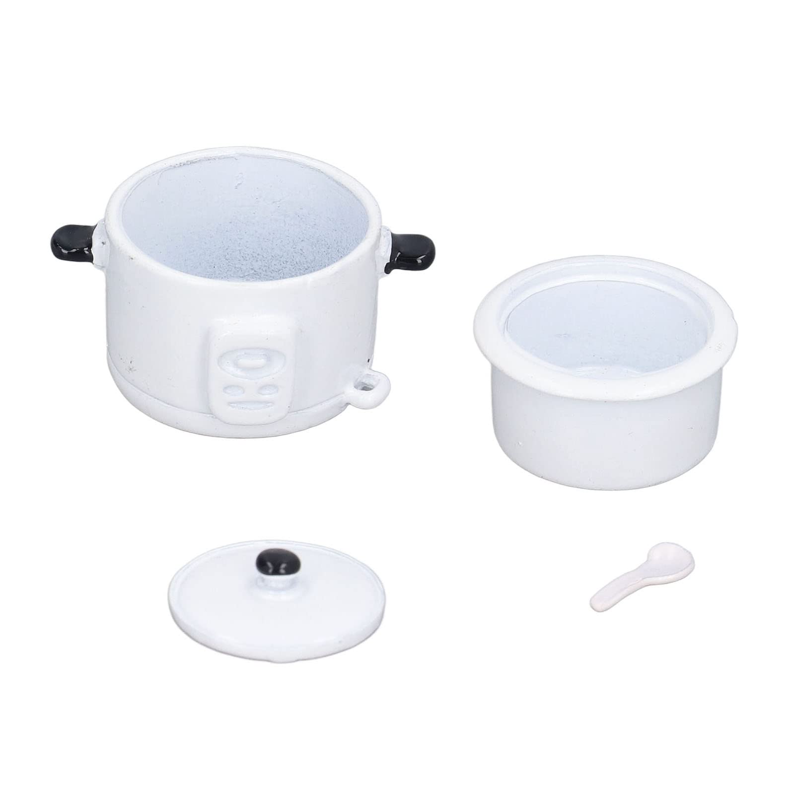 Agatige 1:12 Scale Miniature Rice Cooker - Alloy Dollhouse Kitchen Accessories for Realistic Doll House Decor | Perfect for Dollhouse Kitchens, Miniature Displays & Collectors