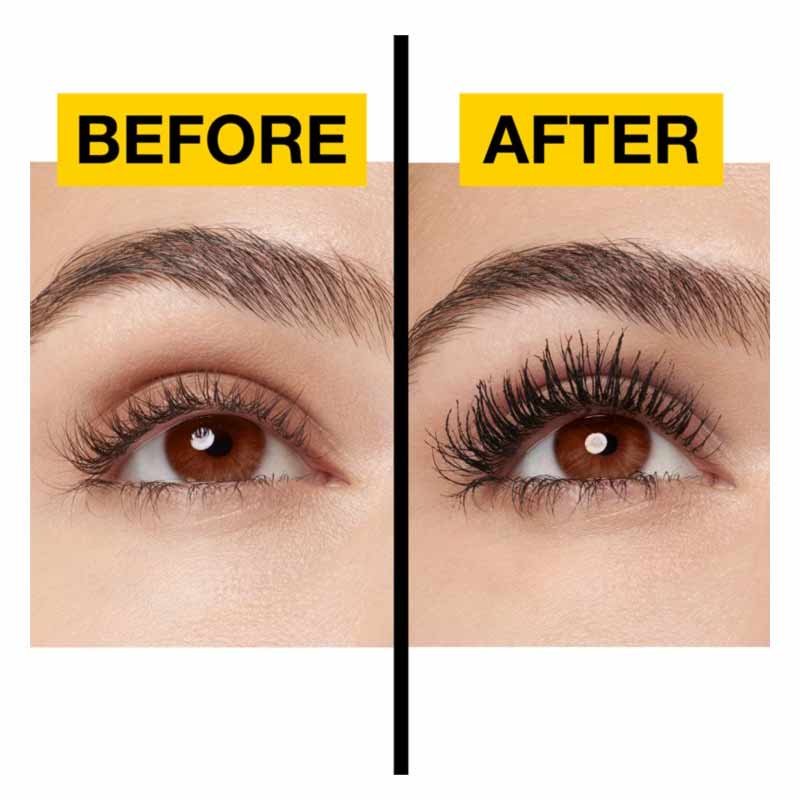 Maybelline Colossal Volumizing & Lengthening 100% Black Mascara - Dramatic Lashes for Day & Night | Perfect for Everyday Wear & Special Occasions