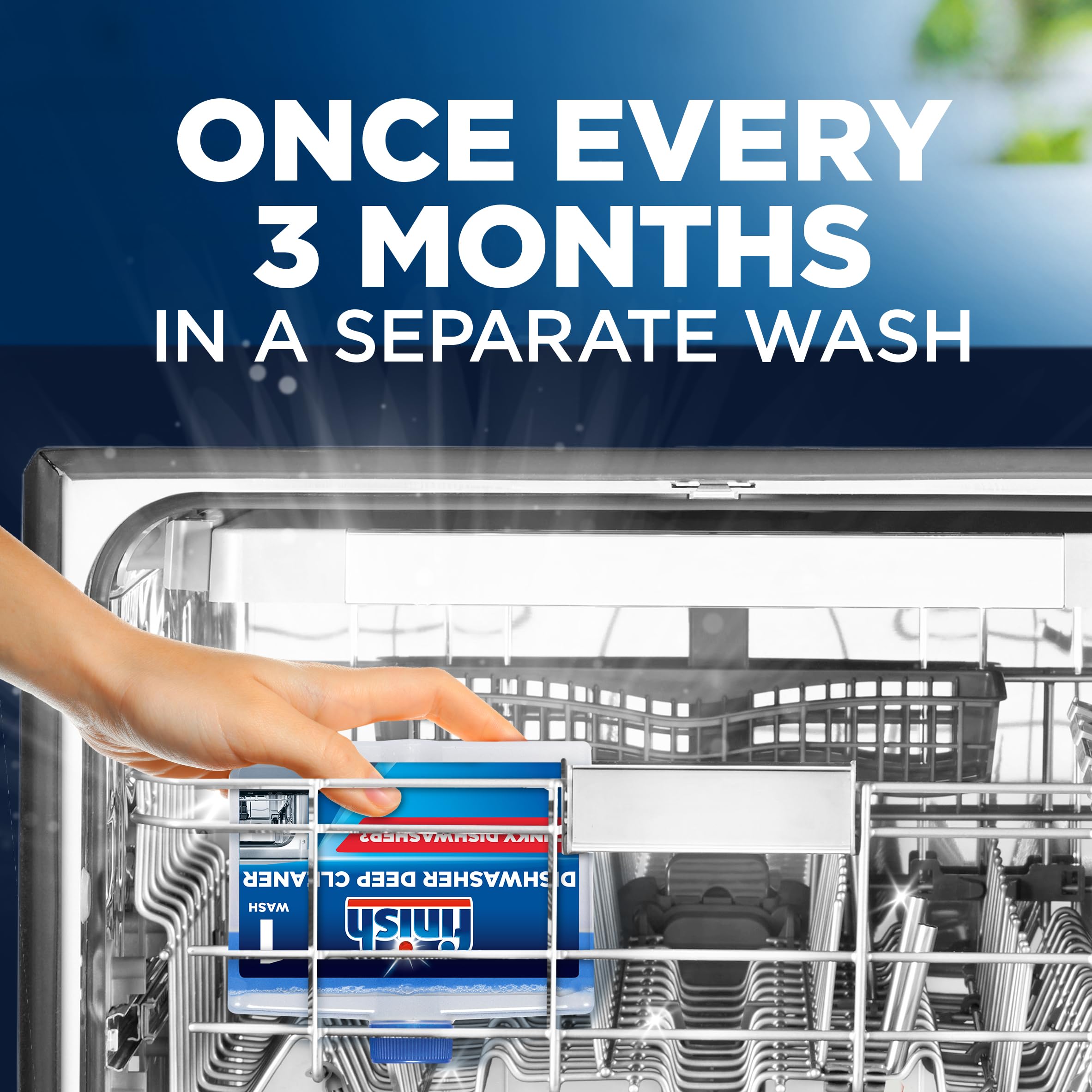 Finish Dishwasher Cleaner LEMON - Pack of 8 | Deep Cleans & Freshens Dishwasher | Removes Limescale & Buildup | For All Dishwasher Brands | Ideal for Kitchen, Home & Restaurant Use