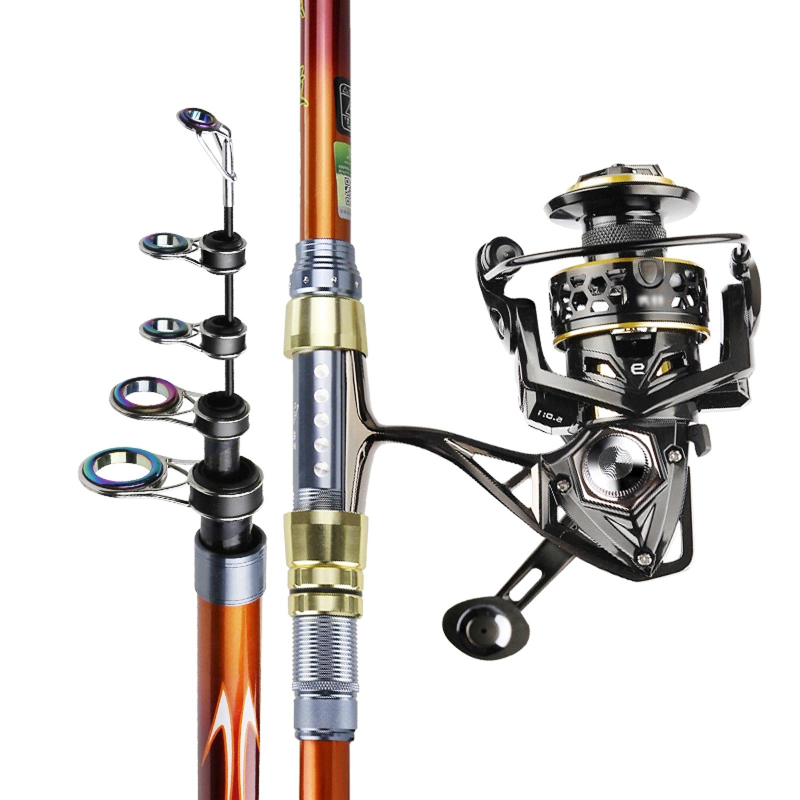 **YIXIN Carbon Fiber Telescopic Fishing Rod and Reel Combo Kit – 3.6M Saltwater & Freshwater Fishing Pole for Adults | Perfect for Shore, Boat, and Ice Fishing**