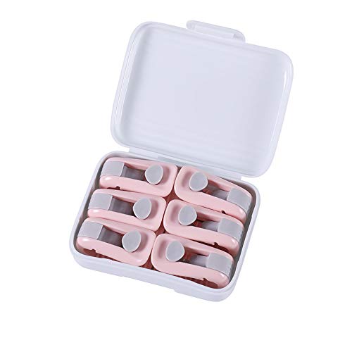Upgraded Duvet Cover Gripper Clips - 6pcs Pink Quilt Sheet Corner Fasteners for Bedding & Curtains | Secure Hold, Cute Design - Perfect for Home, Hotel, and Dorm Room Use