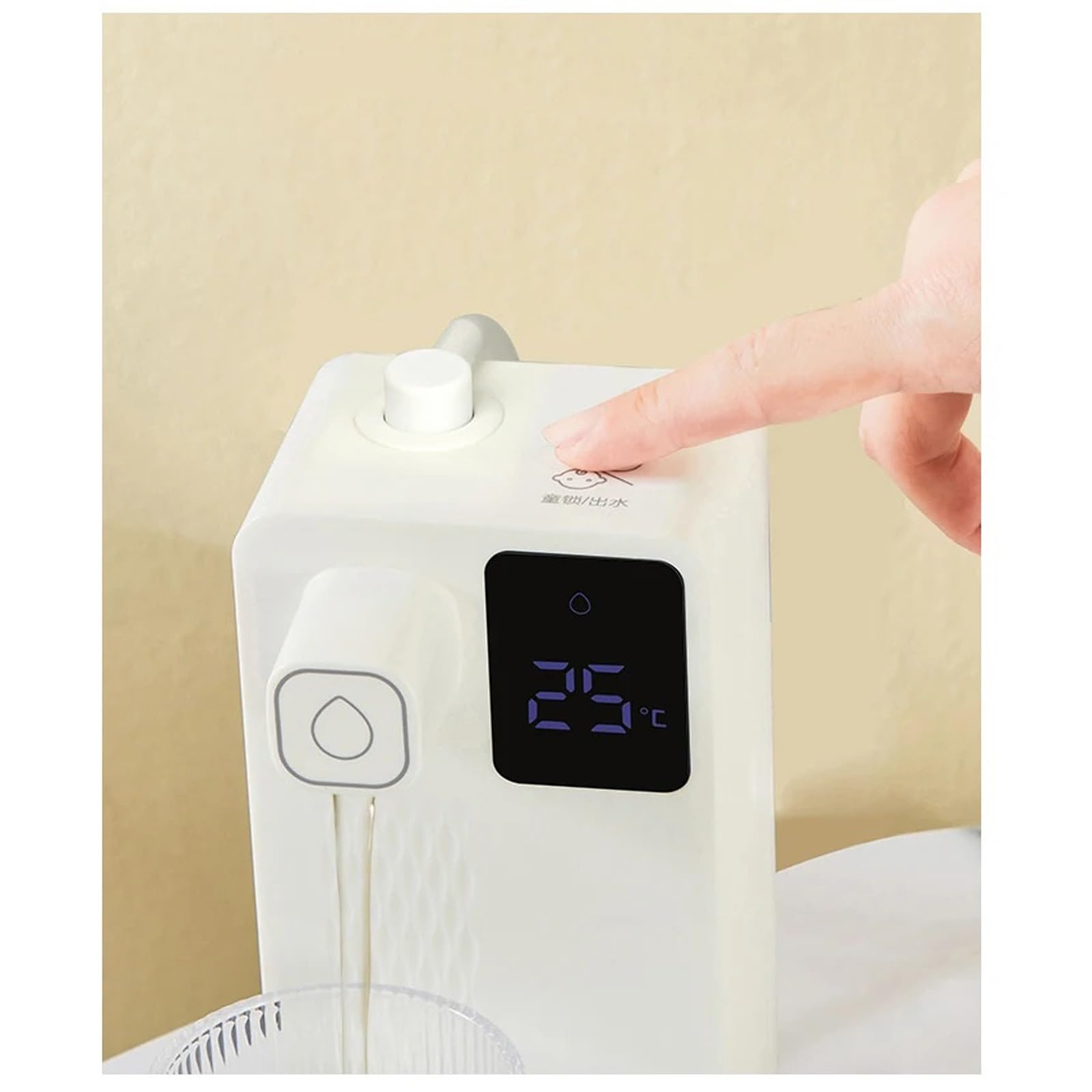 Hot & Cold Water Dispenser with Tank - Compact Desktop Travel Water Cooler for Instant Hot & Cold Drinks - Perfect for Home, Office, and Travel Use