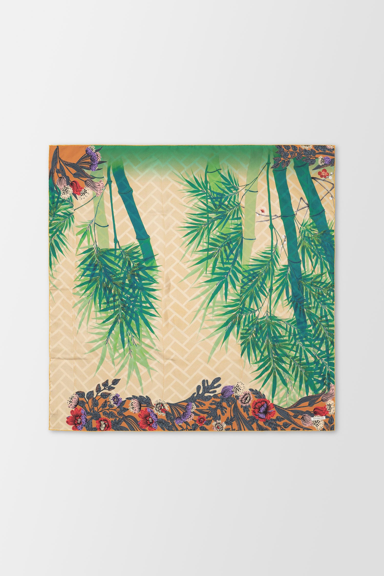 Mantero Multicolor Tokyo Hotel 1 Silk Scarf - Luxury Fashion Accessory for Women, Elegant Gift for Travel & Special Occasions