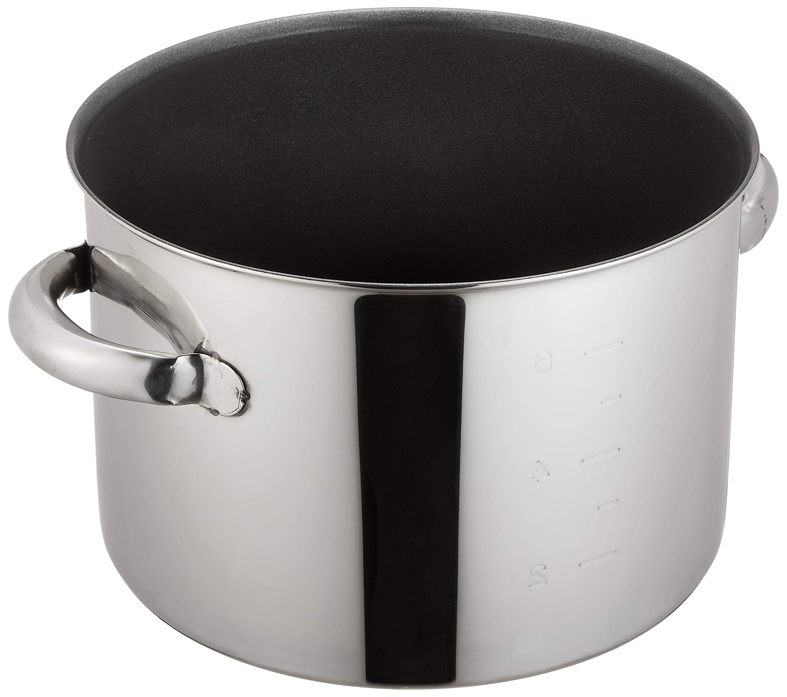 EBM Molybdenji II Plus 9.4 Inch (24 cm) Half Size Nonstick Cooking Pot - Perfect for Boiling, Steaming & Slow Cooking - No Lid Included