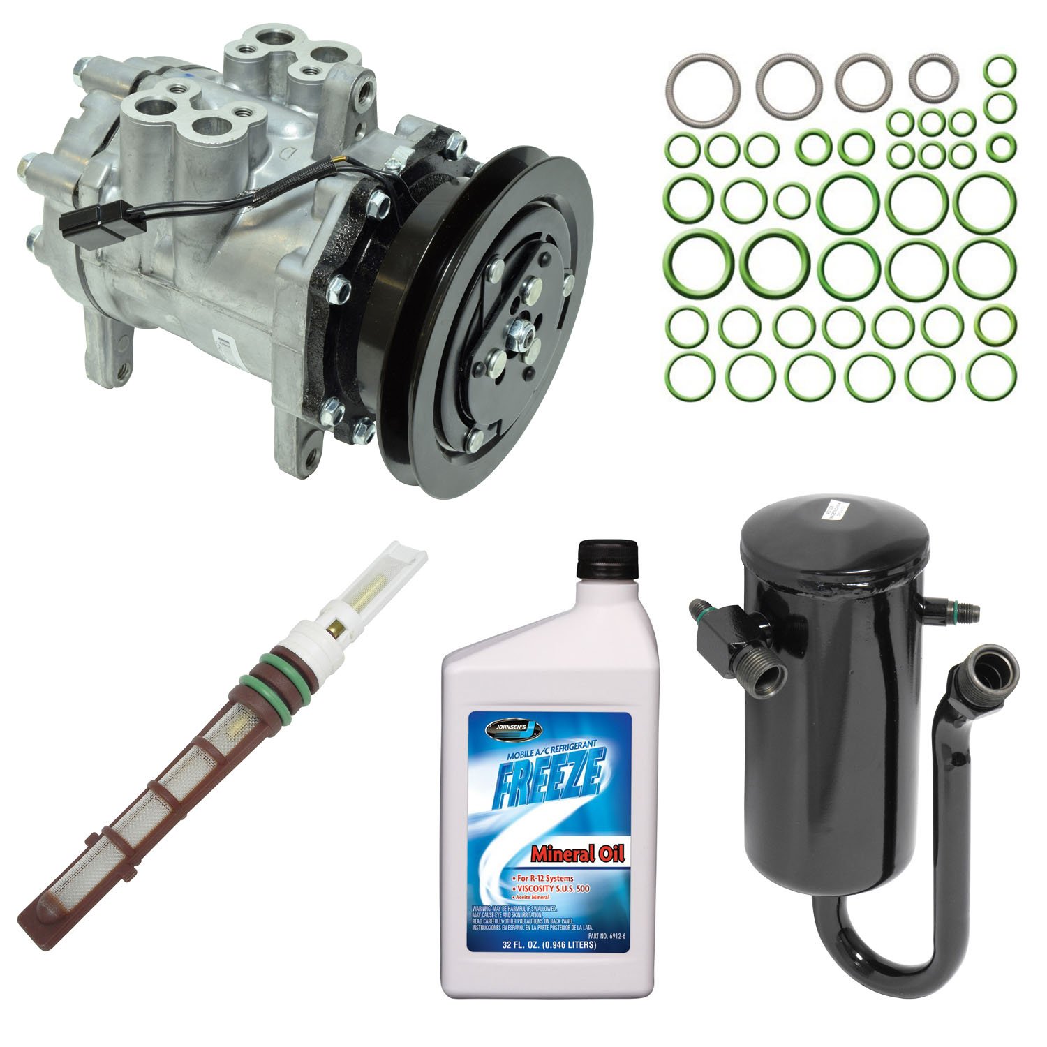 Universal Air Conditioner KT 4590 A/C Compressor & Component Kit - Replacement Parts for Car AC System - Perfect for Auto Repair & Maintenance