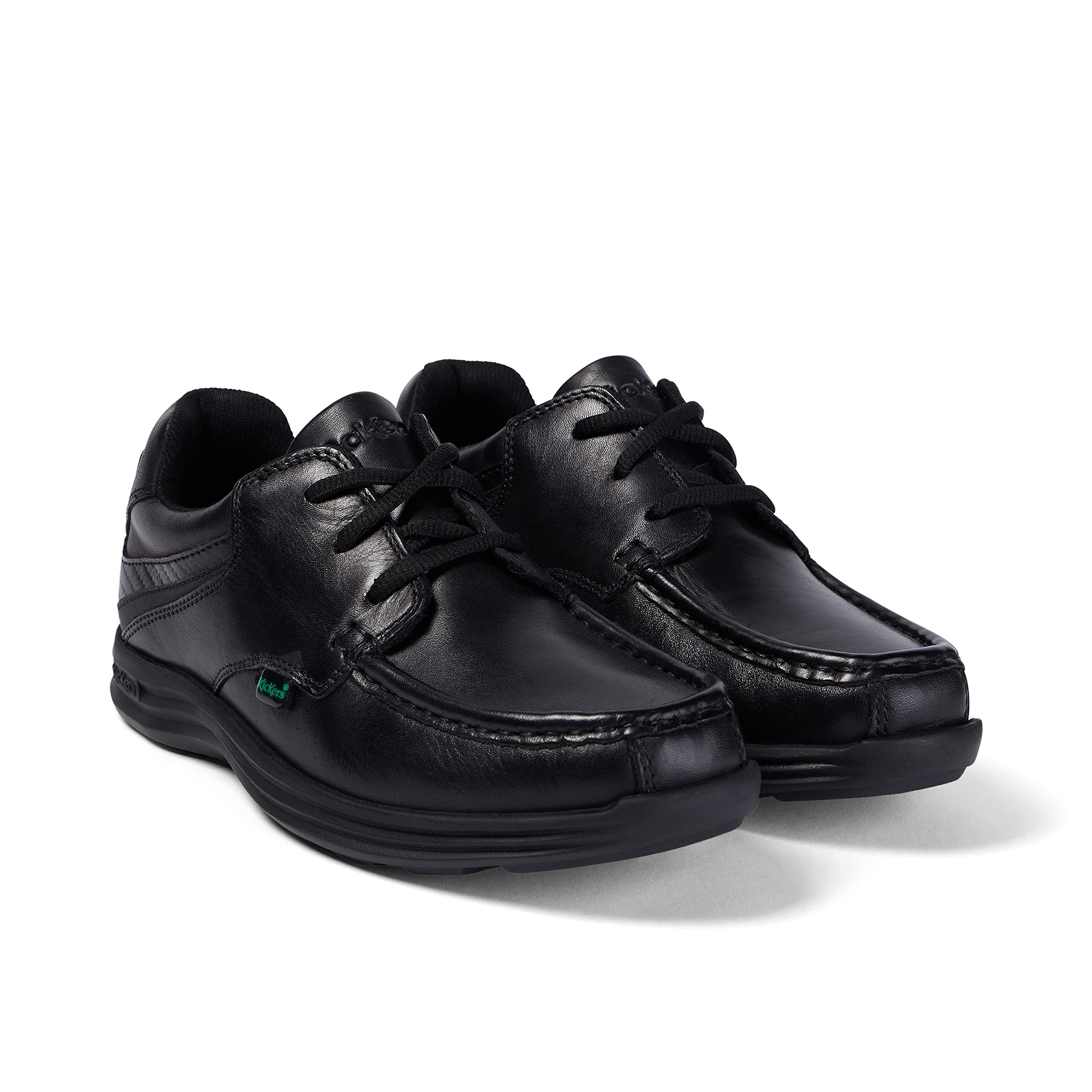 Kickers Reasan Lace-Up School Shoes for Boys - Comfortable & Durable Kids' Dress Shoes for Classroom, Playground & Everyday Wear