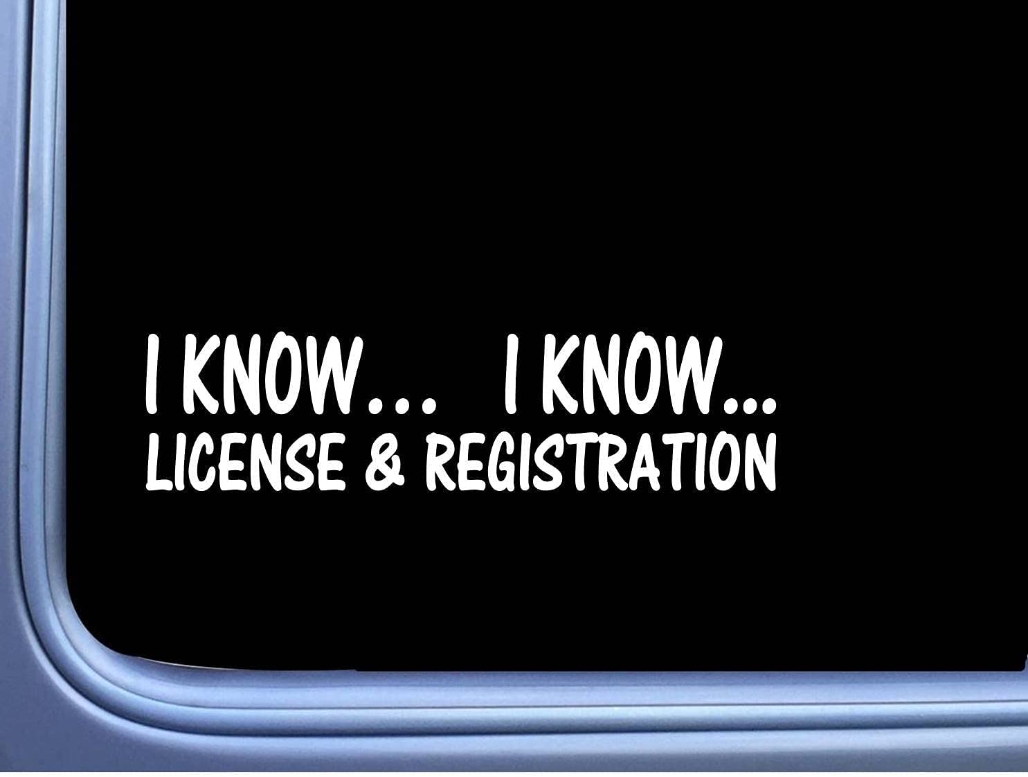 MAF 'I Know' 8 Inch Vinyl Decal Sticker - Durable Car, Truck, Laptop & Toolbox Decal for Windows, Walls - Perfect Gift for Car Enthusiasts & DIY Decor - Great for Personalizing Vehicles, Office Spaces & Home Decor