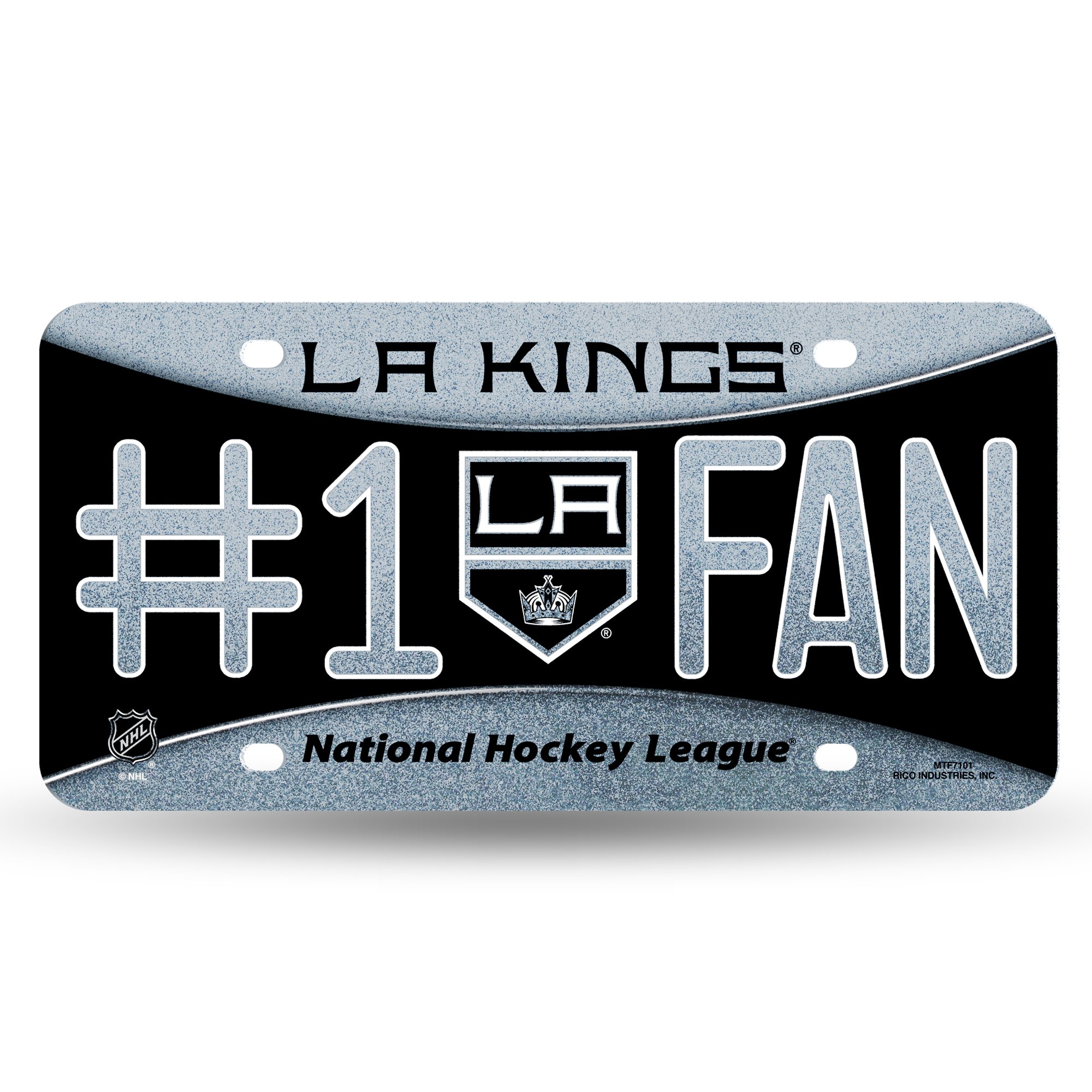 Rico NHL Bling #1 Fan Metal Auto License Plate Tag - Perfect for Hockey Fans, Car Enthusiasts & Game Day Tailgating