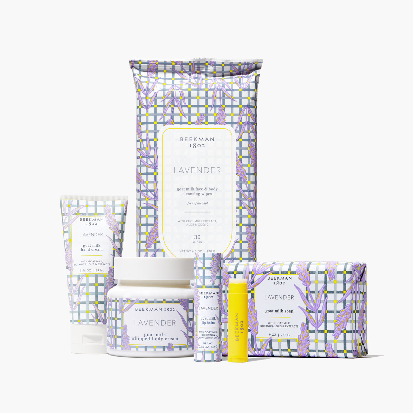 Lavender Haze Bodycare Set - Soothing Lavender Body Wash, Lotion & Scrub Gift Set for Relaxation | Perfect for Spa Night, Self-Care & Stress Relief