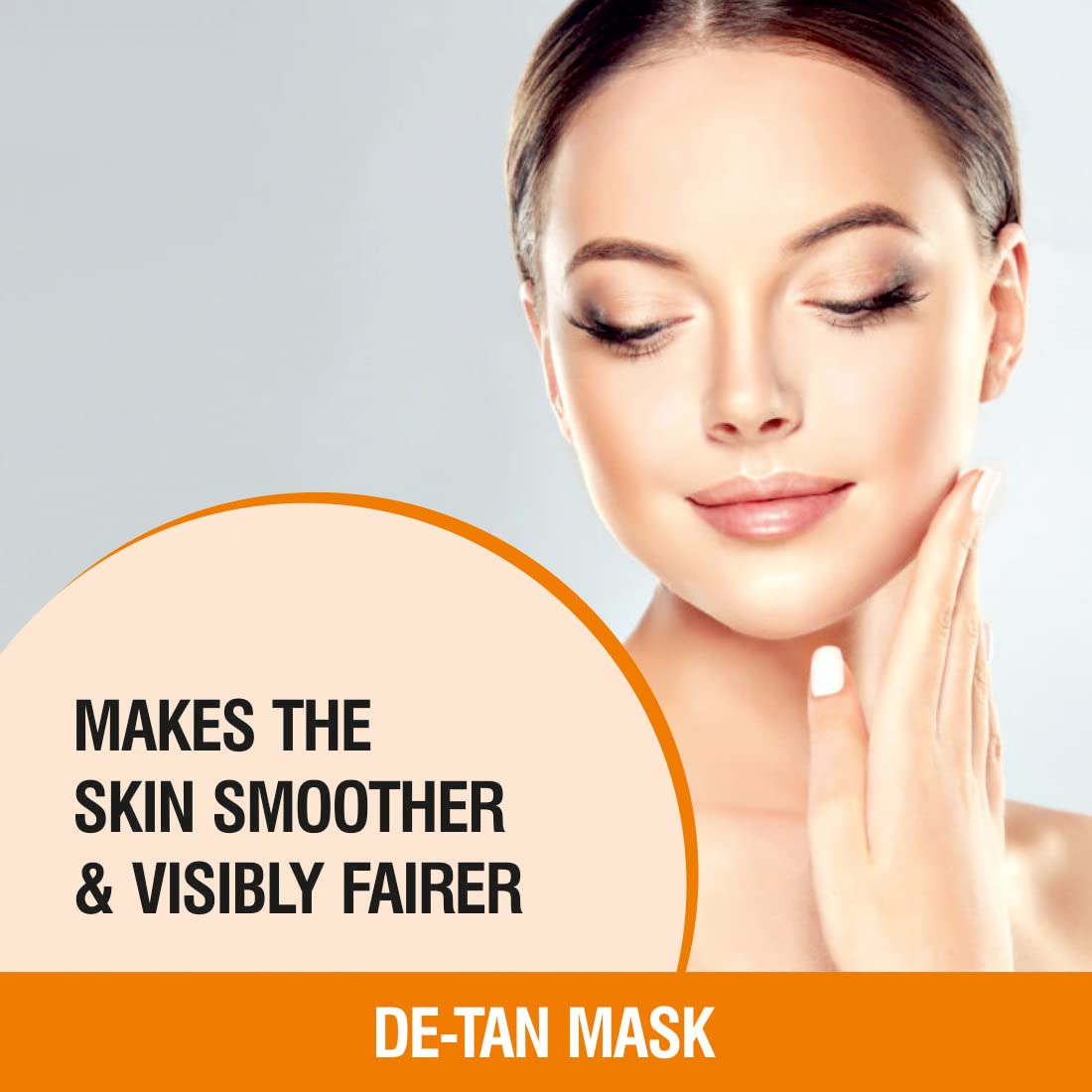 Nuerma Science De Tan Face Mask Cream - Tan Removal & Instant Whitening for Brighter Skin (100ml) - Perfect for Post-Sun Care & Glowing Complexion