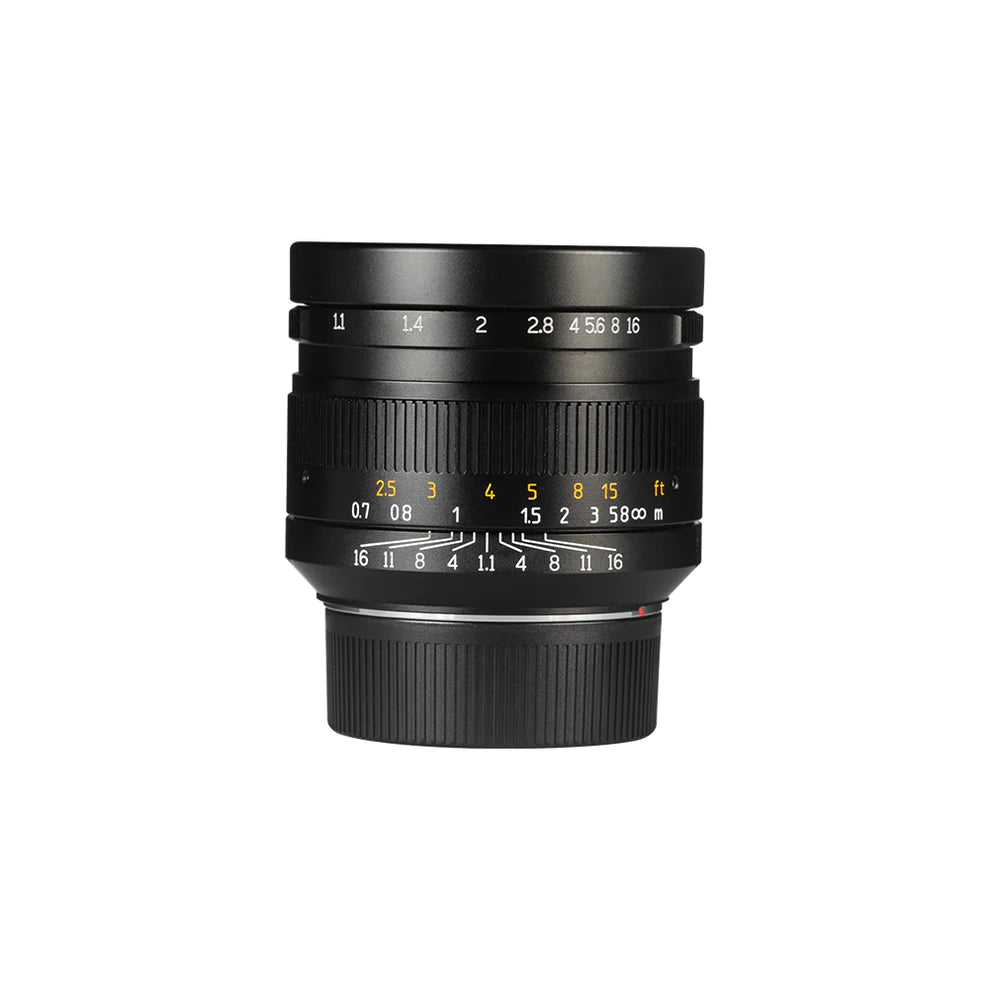 7Artisans 50mm f/1.1 Large Aperture Manual Focus Lens for Leica M Mount - Perfect for Low Light Photography, Street & Portrait Shooting
