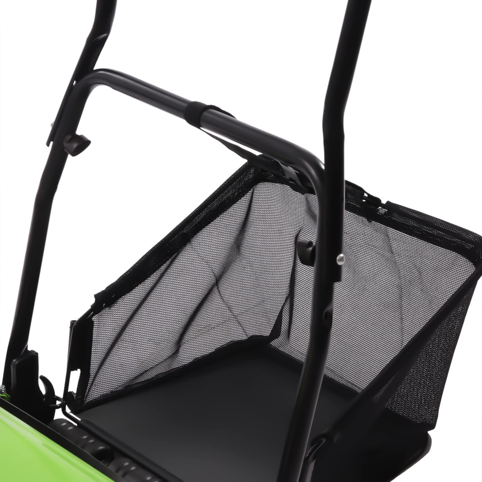 12-Inch Manual Push Reel Lawn Mower with 23L Grass Collection Bag - 5-Blade Push Lawn Sweeper for Small to Medium Yards - Eco-Friendly Manual Grass Catcher & Dethatcher - Perfect for Trimming, Edging & Maintaining Healthy Lawns (12-Inch Cutting Width)