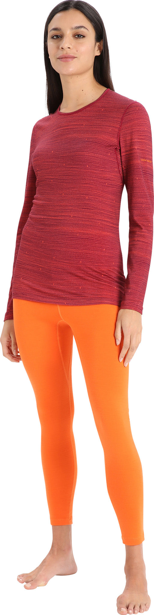 200 Oasis Women's Long Sleeve Crewe Base Layer Top - Thermal Underwear for Cold Weather, Hiking & Outdoor Activities