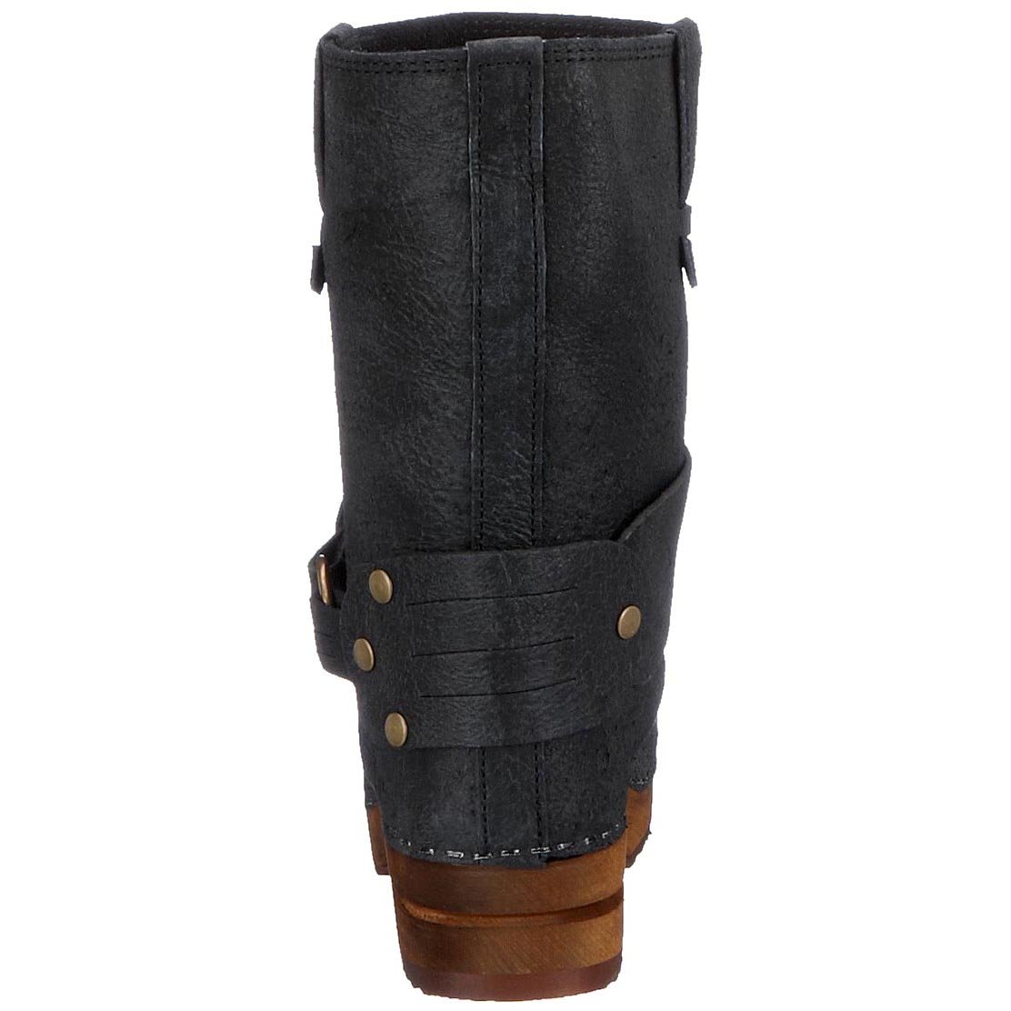 Sanita 'Mohawk' Danish Clog Boots for Women - Black Slip-Resistant Comfort Shoes for Nurses & Chefs - Size 39 (Art:452203) | Perfect for Healthcare, Kitchen & Salon Work