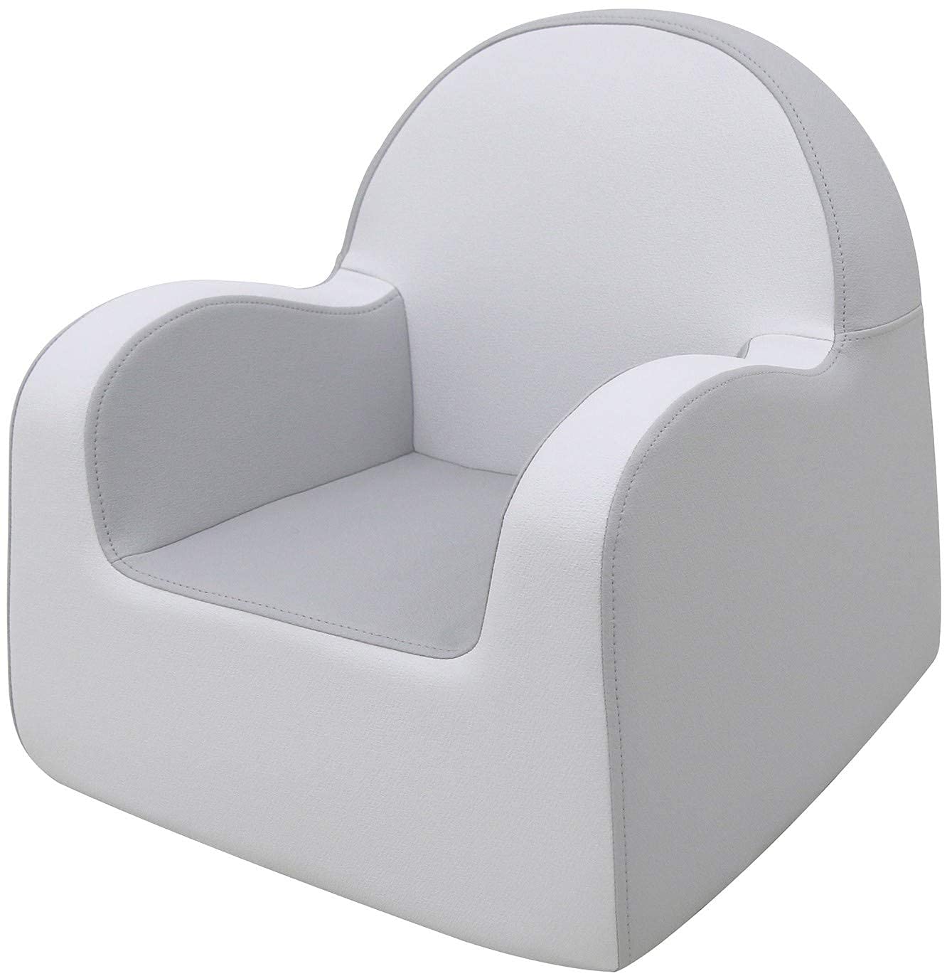 Premium Baby Leather Kids Sofa (Gray) – Ergonomic Toddler Chair & Kids Couch for Boys & Girls | Waterproof, Easy to Clean, Non-Toxic, Glue-Free | Perfect for Nursery, Playroom & Living Room