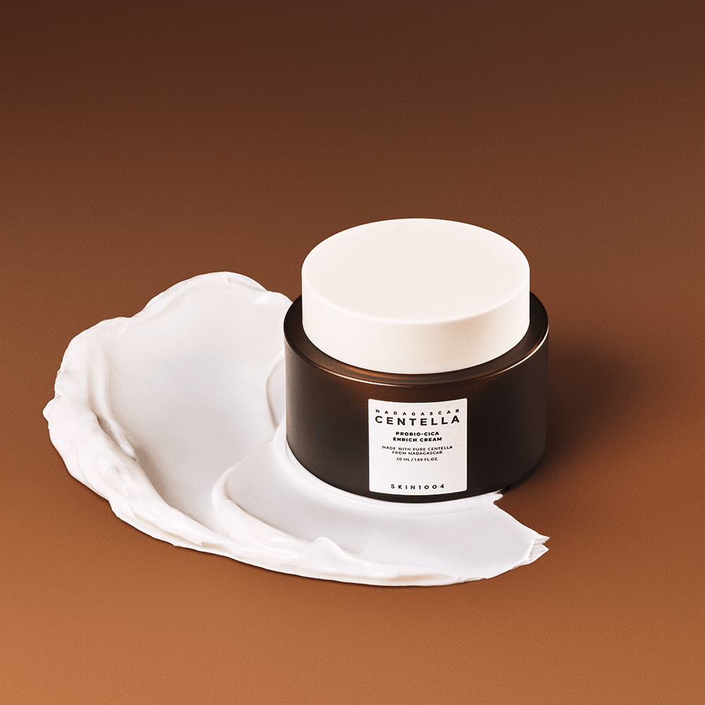 SKIN1004 Madagascar Centella Probio Cica Enrich Cream 50ml - Soothing Moisturizer for Sensitive Skin | Perfect for Daily Skincare Routine & Post-Procedure Care