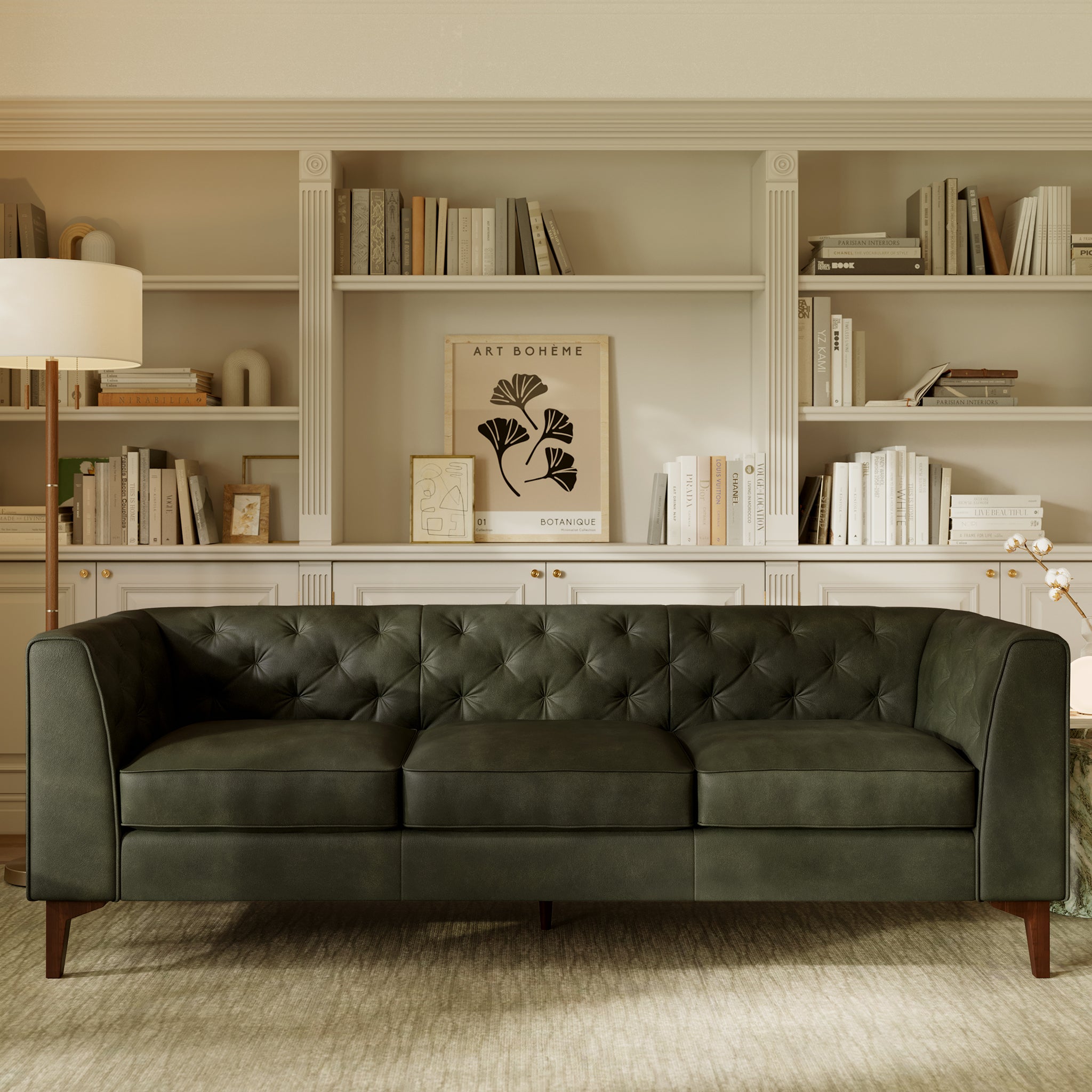 Essex Sofa - Modern Comfortable Couch for Living Room, Lounge & Office - Upholstered Fabric Sectional with Sturdy Frame - Perfect for Relaxing, Entertaining & Small Spaces